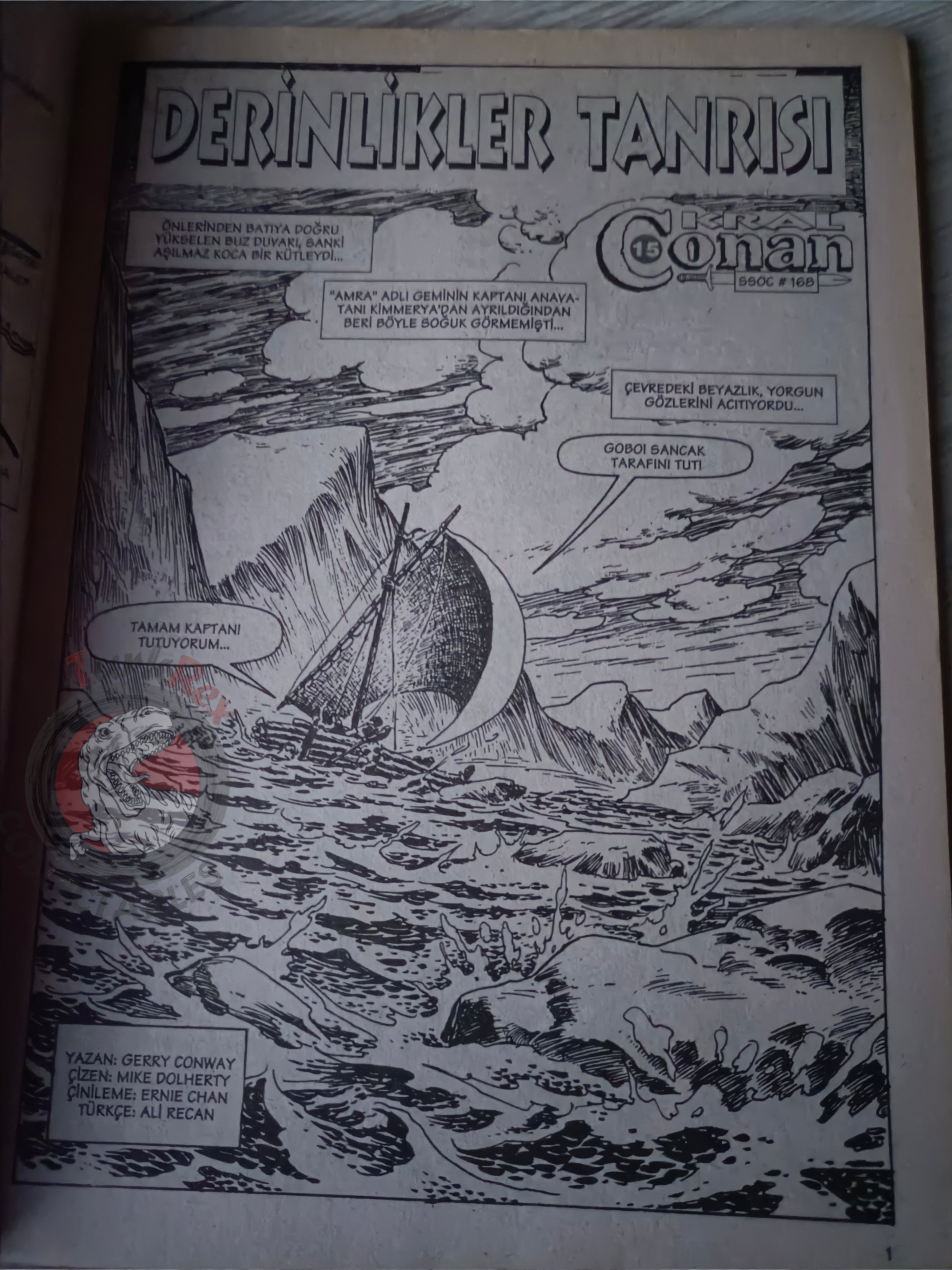 Kral Conan #15 The Savage Sword of #168 Turkish Comic Turkey