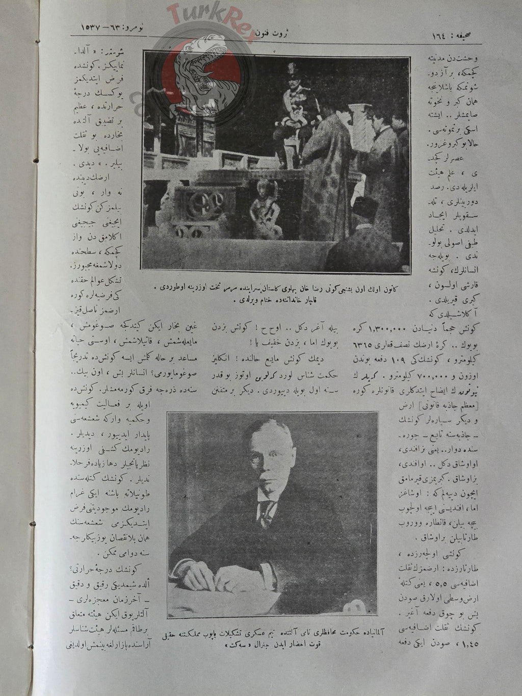 Servet-i Fünun Magazine 1926 Reza Shah Pahlavi Cover Oath Ceremony Iran Middle East Stalin Ottoman