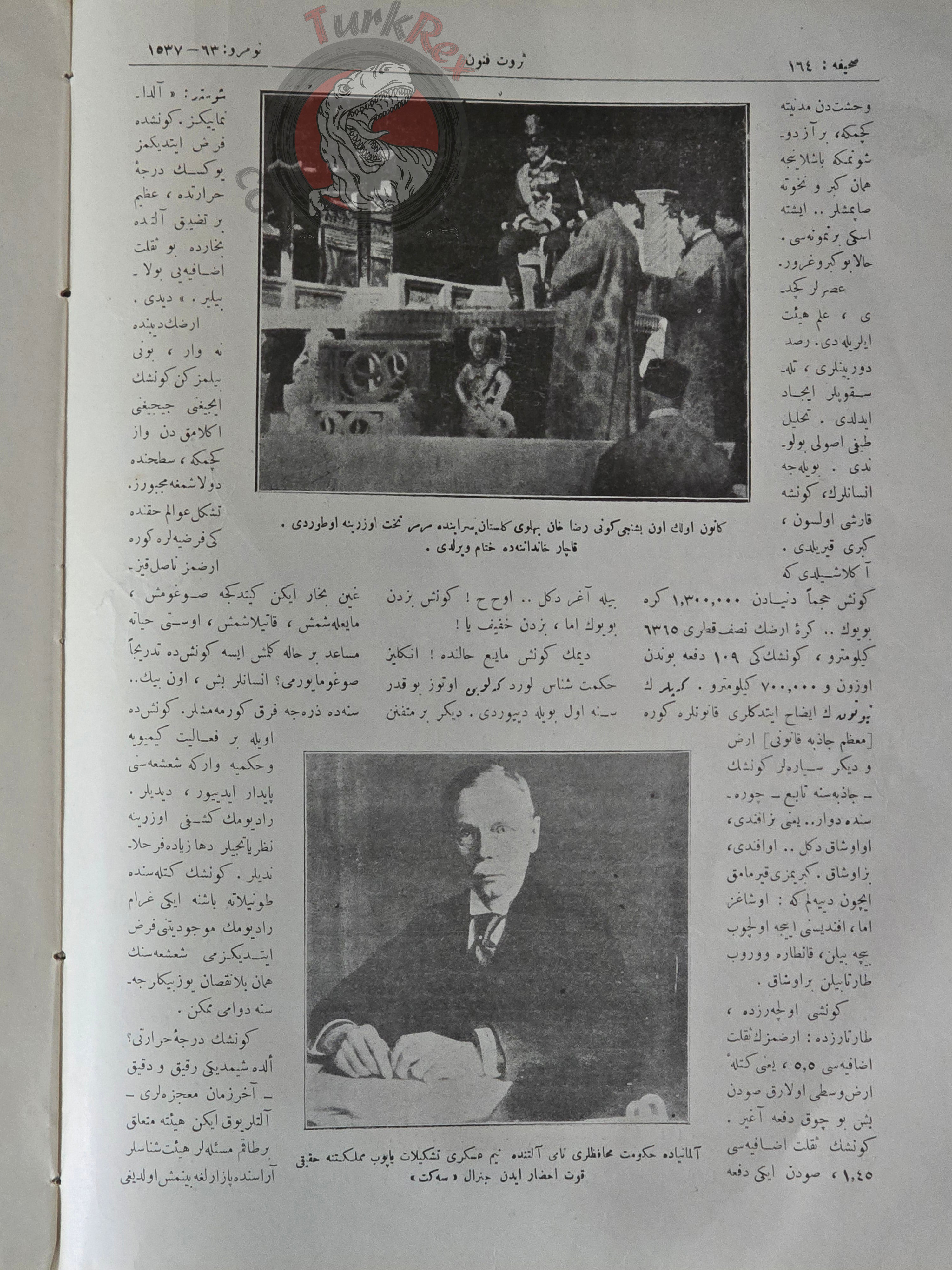 Servet-i Fünun Magazine 1926 Reza Shah Pahlavi Cover Oath Ceremony Iran Middle East Stalin Ottoman