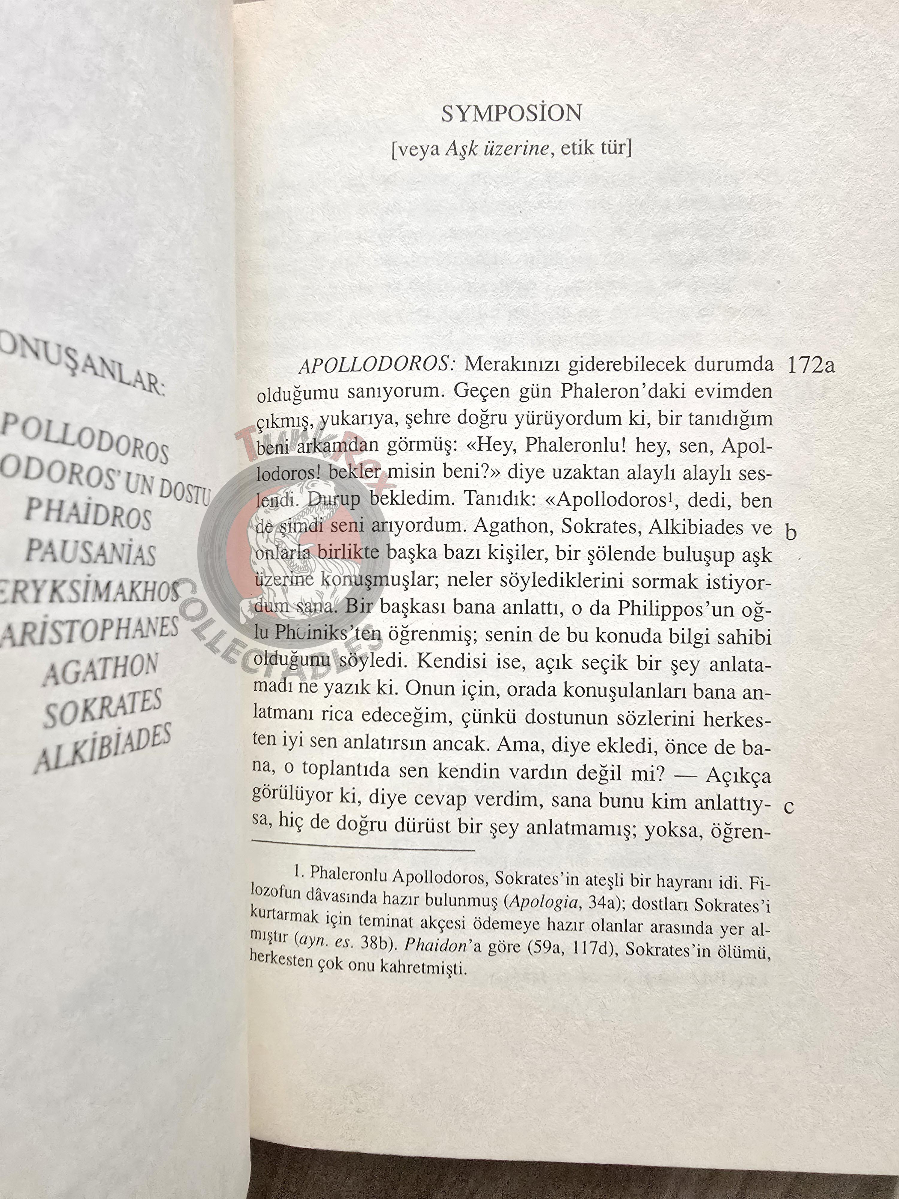 Plato – Symposium 2000 Turkish Book Turkey