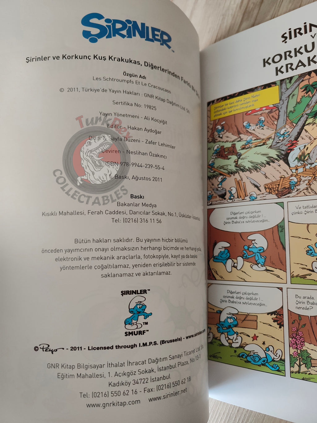 The Smurfs #5 The Smurfs and the Howlibird 2011 Turkish Comic Turkey Schtroumpf