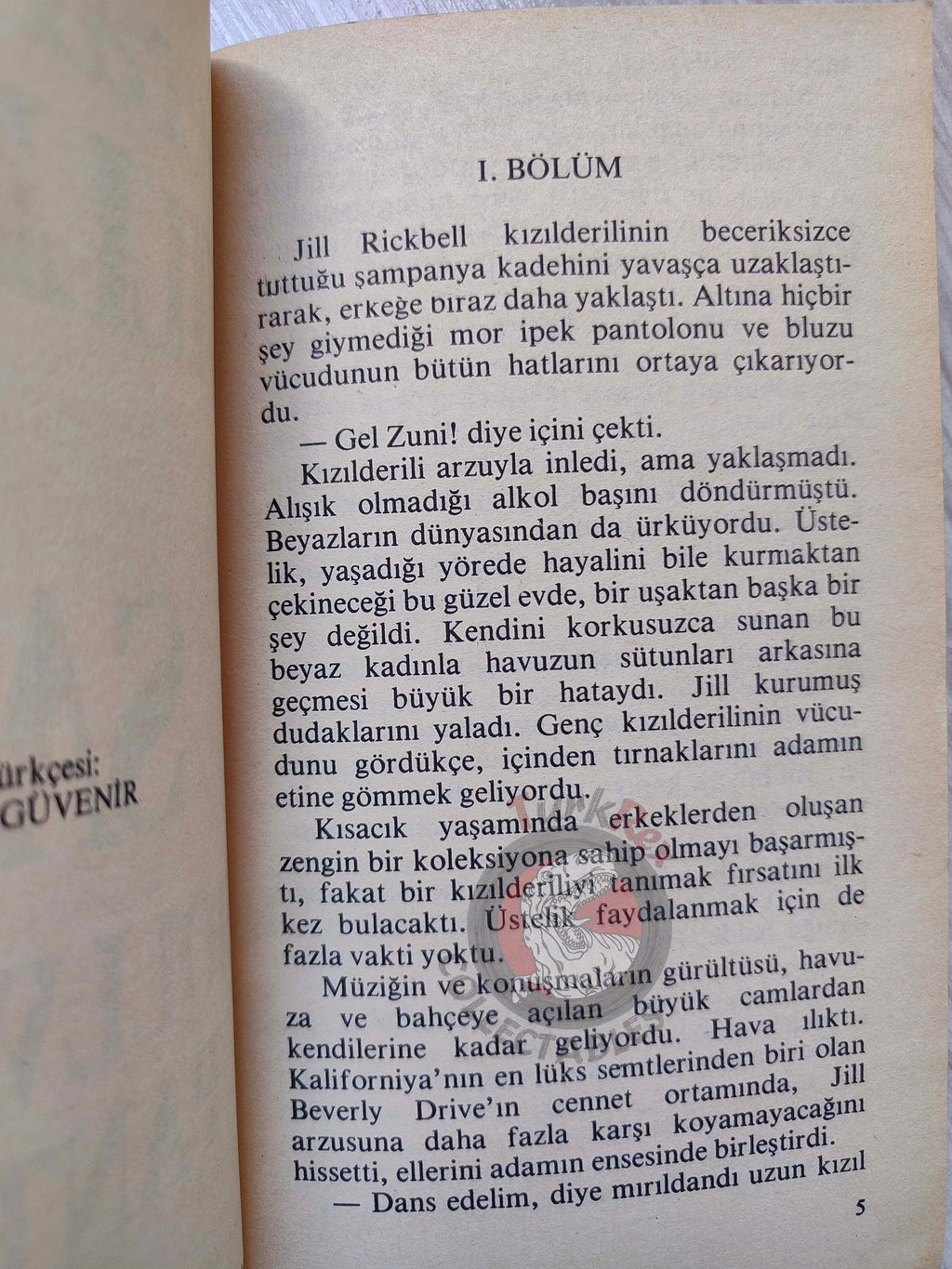 Gerard de Villiers – SAS La Panthère d’Hollywood 1985 Turkish Book Turkey