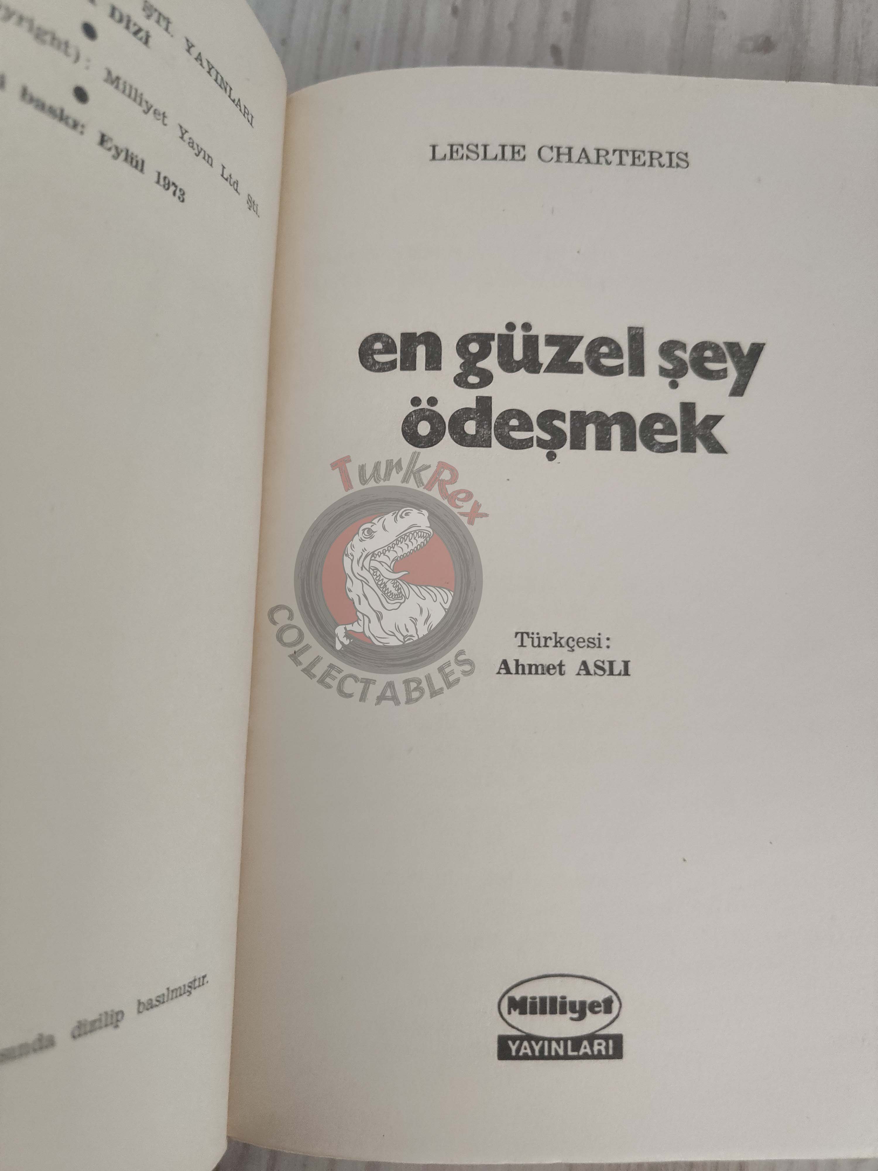 Leslie Charteris – Saint Thieves’ Picnic 1973 1st Turkish Book Turkey