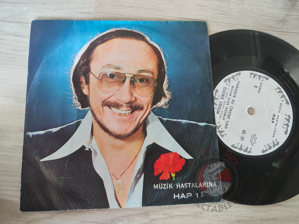 Özdemir Erdoğan – Müzik Hastalarına Hap 7" Turkish Pressing Vinyl Turkey Edition