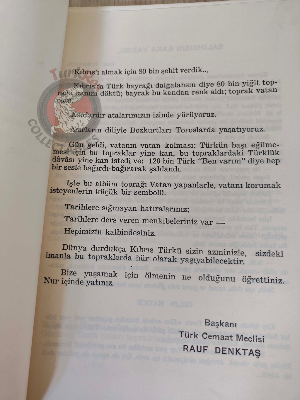 Cyprus Martyrs' Album 1963 1st Turkish Book Turkey Cypriot Killed