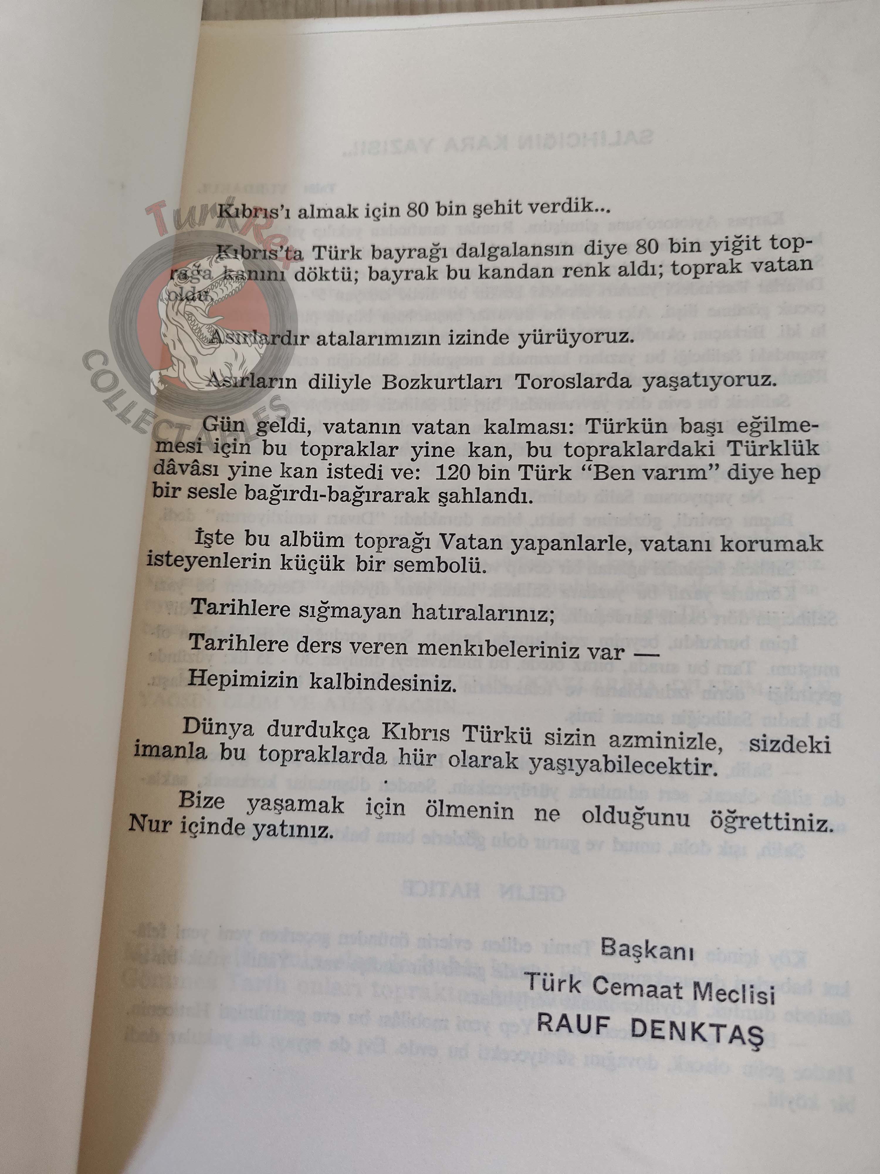 Cyprus Martyrs' Album 1963 1st Turkish Book Turkey Cypriot Killed