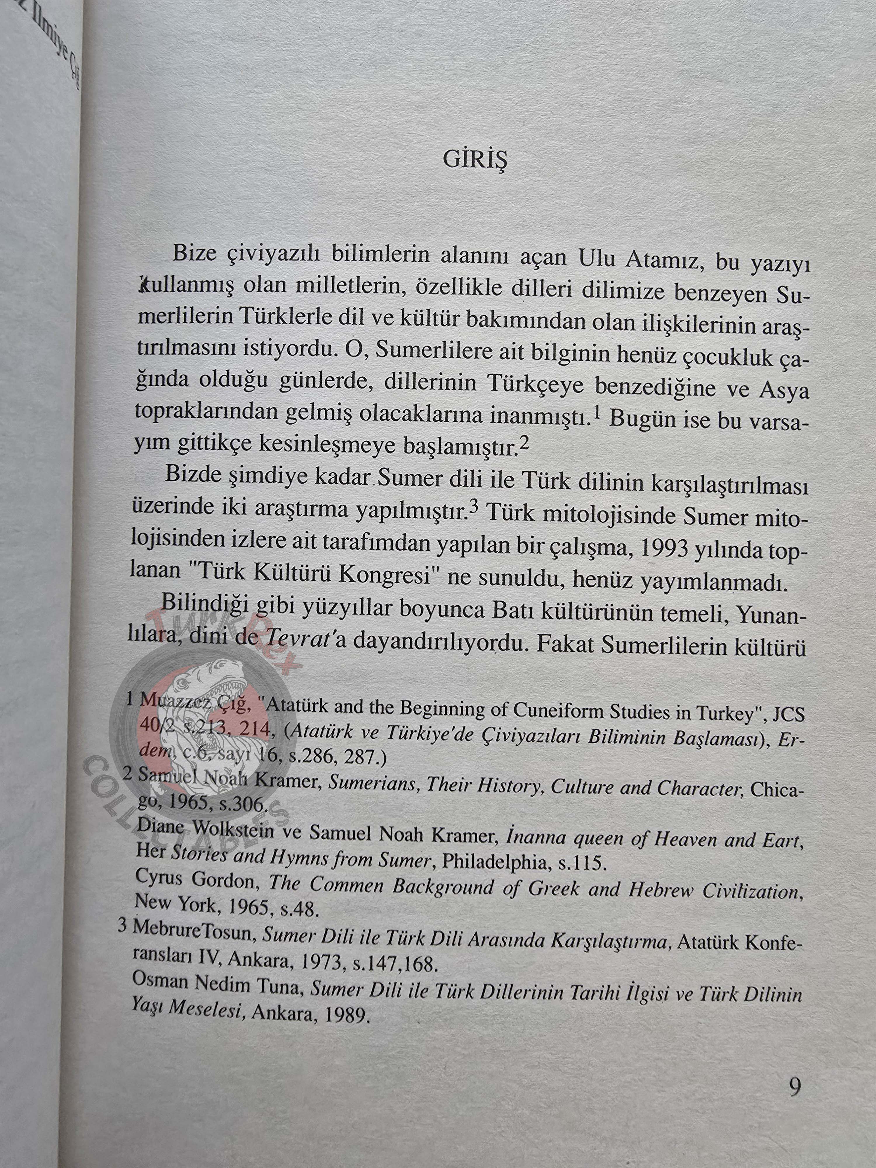 Muazzez İlmiye Çığ – The Sumerian Origin of the Koran, the Bible and the Torah 2008 Turkish Book Turkey