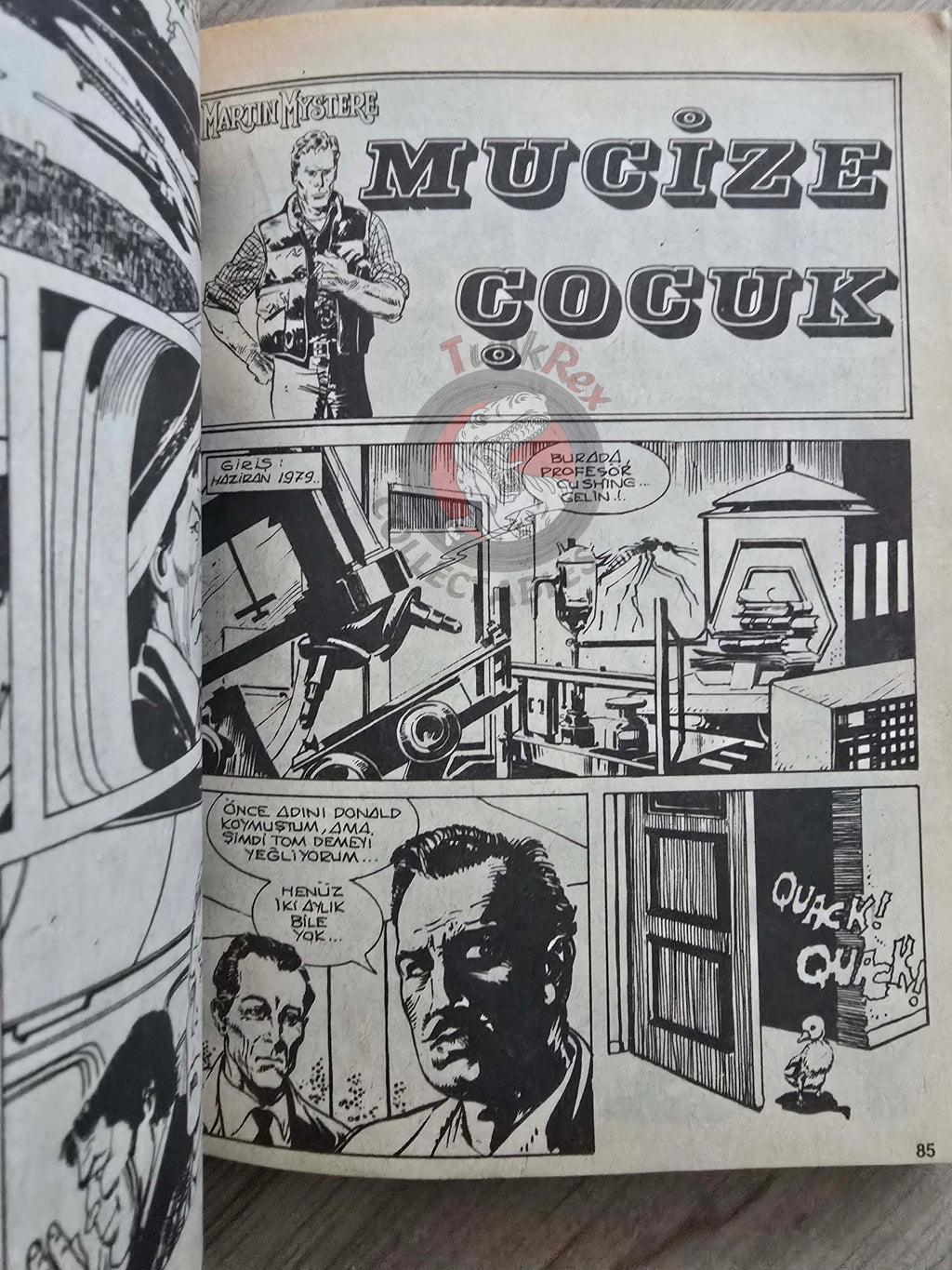 Martin Mystère #32 Il Ragazzo Prodigio 80s Turkish Comic Turkey #76 #78