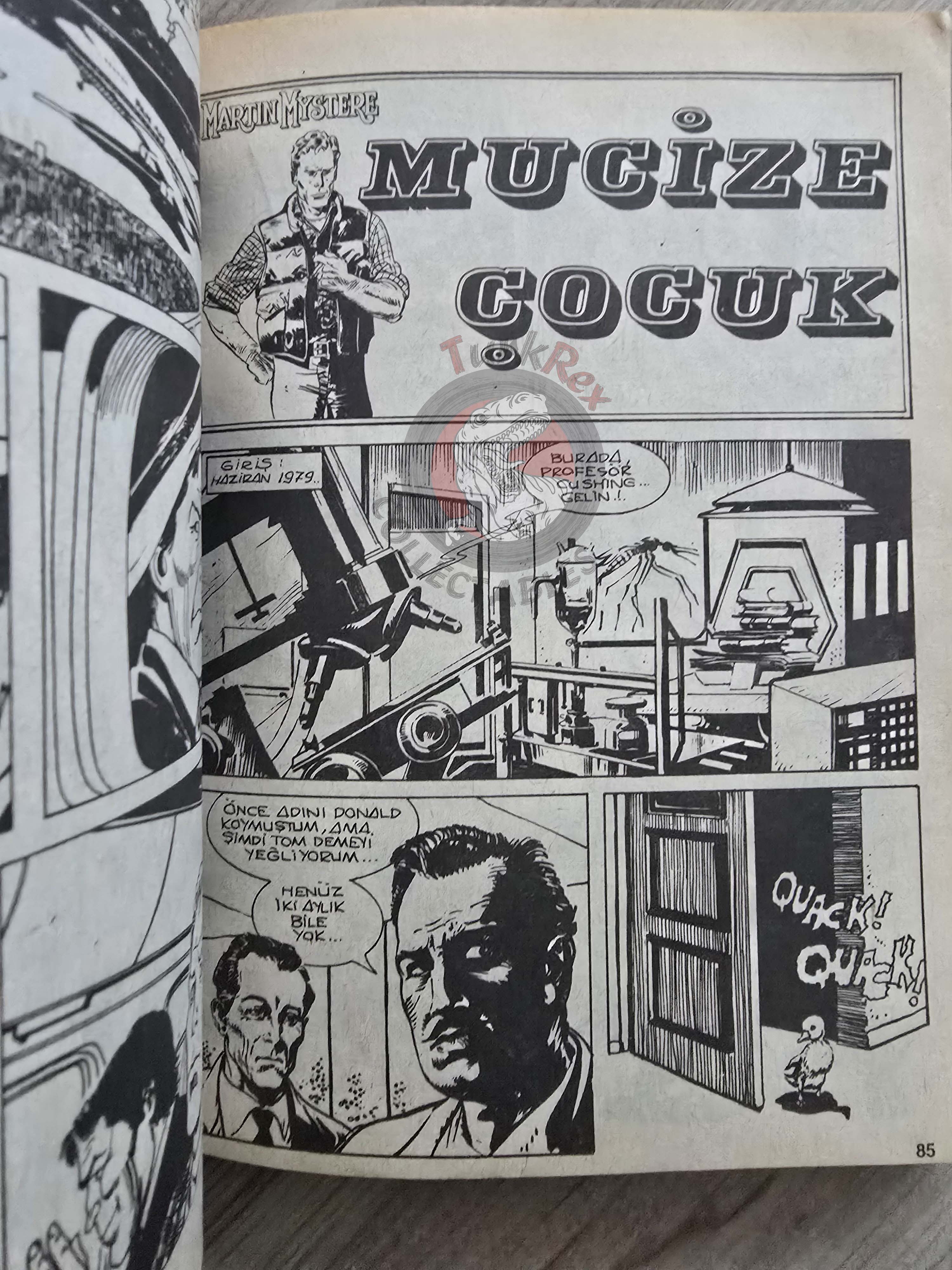 Martin Mystère #32 Il Ragazzo Prodigio 80s Turkish Comic Turkey #76 #78