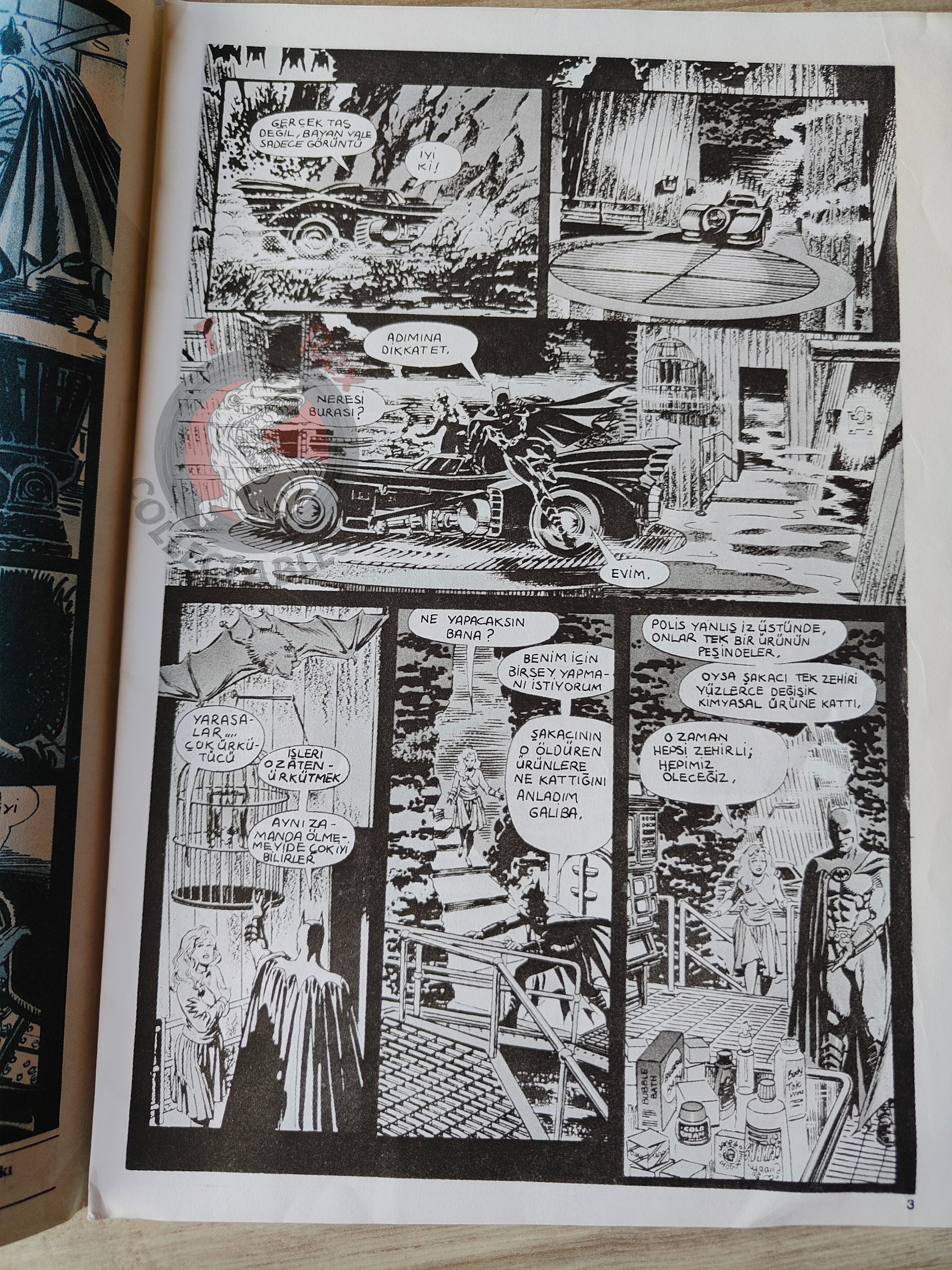 Batman The Official Comic Adaptation Issue #2 1989 Turkish Joker Newspaper Giveaway