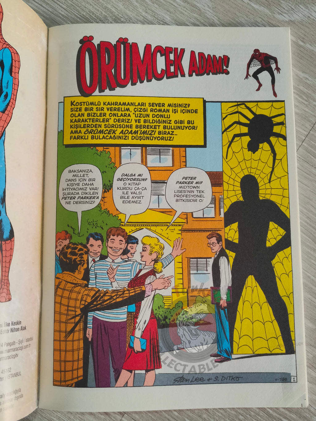 Amazing Fantasy #15 – Spider-Man Turkish Comic Turkey