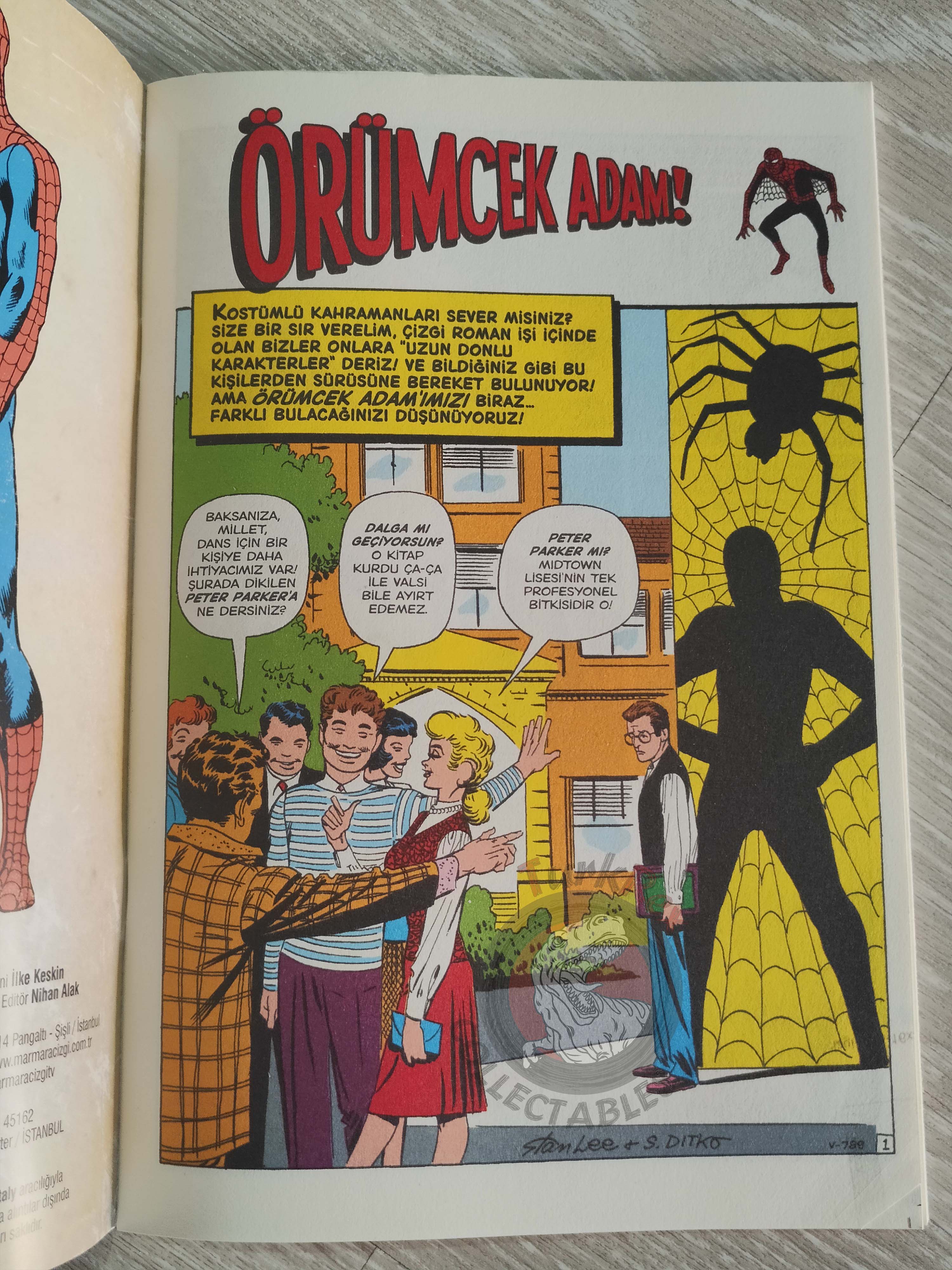 Amazing Fantasy #15 – Spider-Man Turkish Comic Turkey