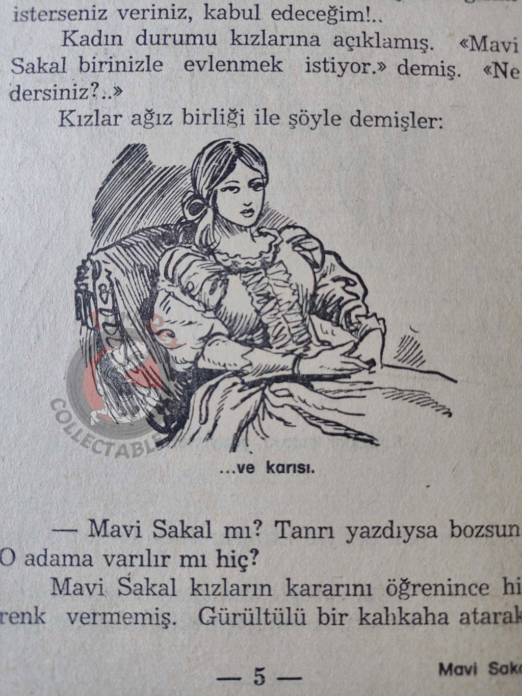 Charles Perrault – Bluebeard 1975 Turkish Book Turkey Illustrated
