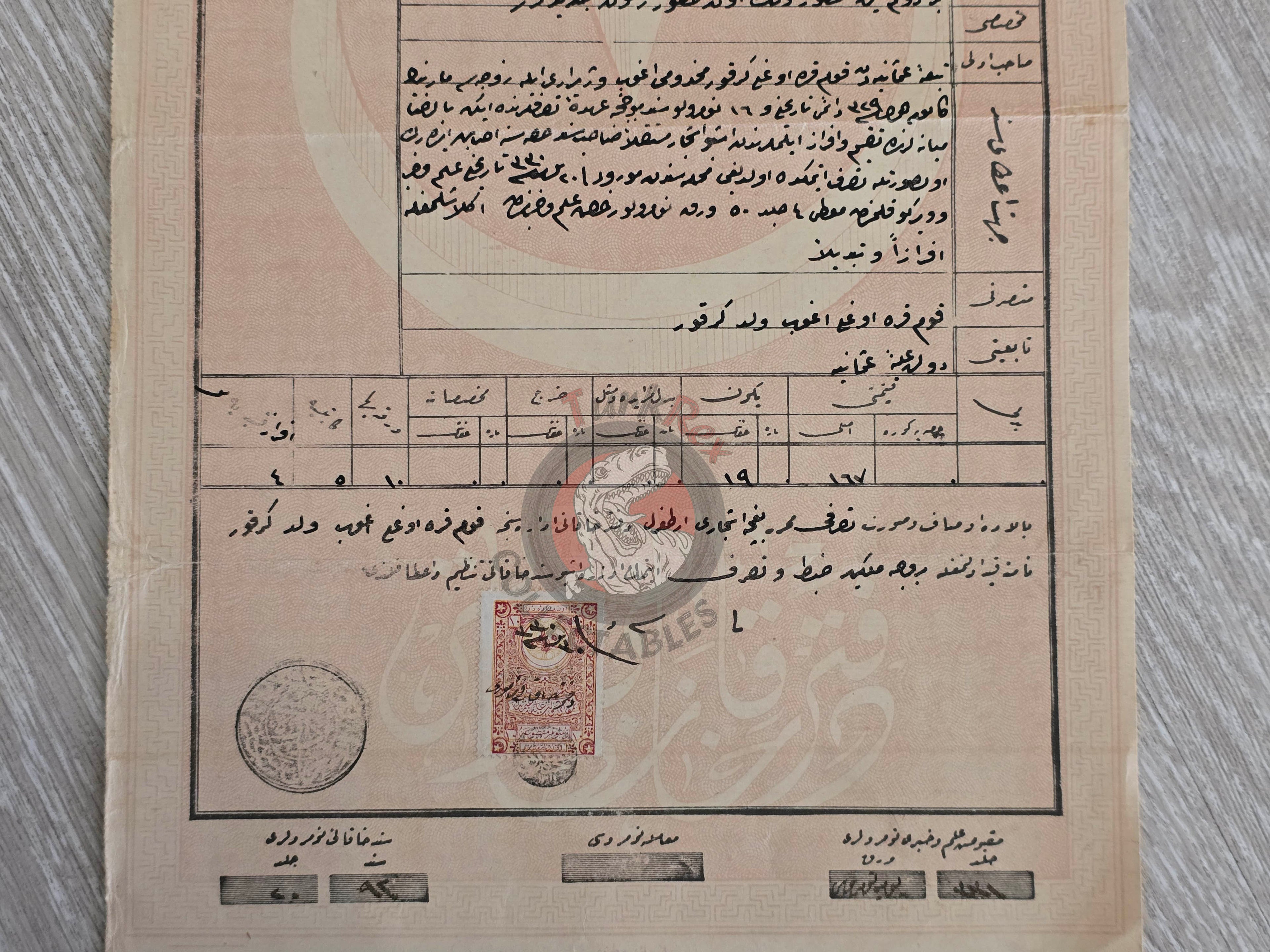 Ottoman 1914 Land Deed Garden in Ertuğrul Bilecik Title Armenian Family Armenia