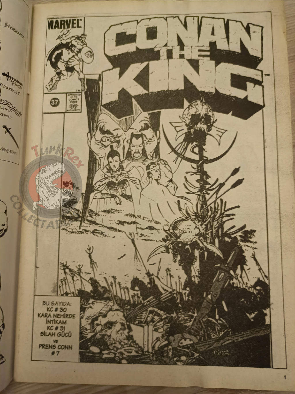 Kral Conan #37 King Conan #29 #30 Turkish Comic Turkey Ken Kelly Prince Conn