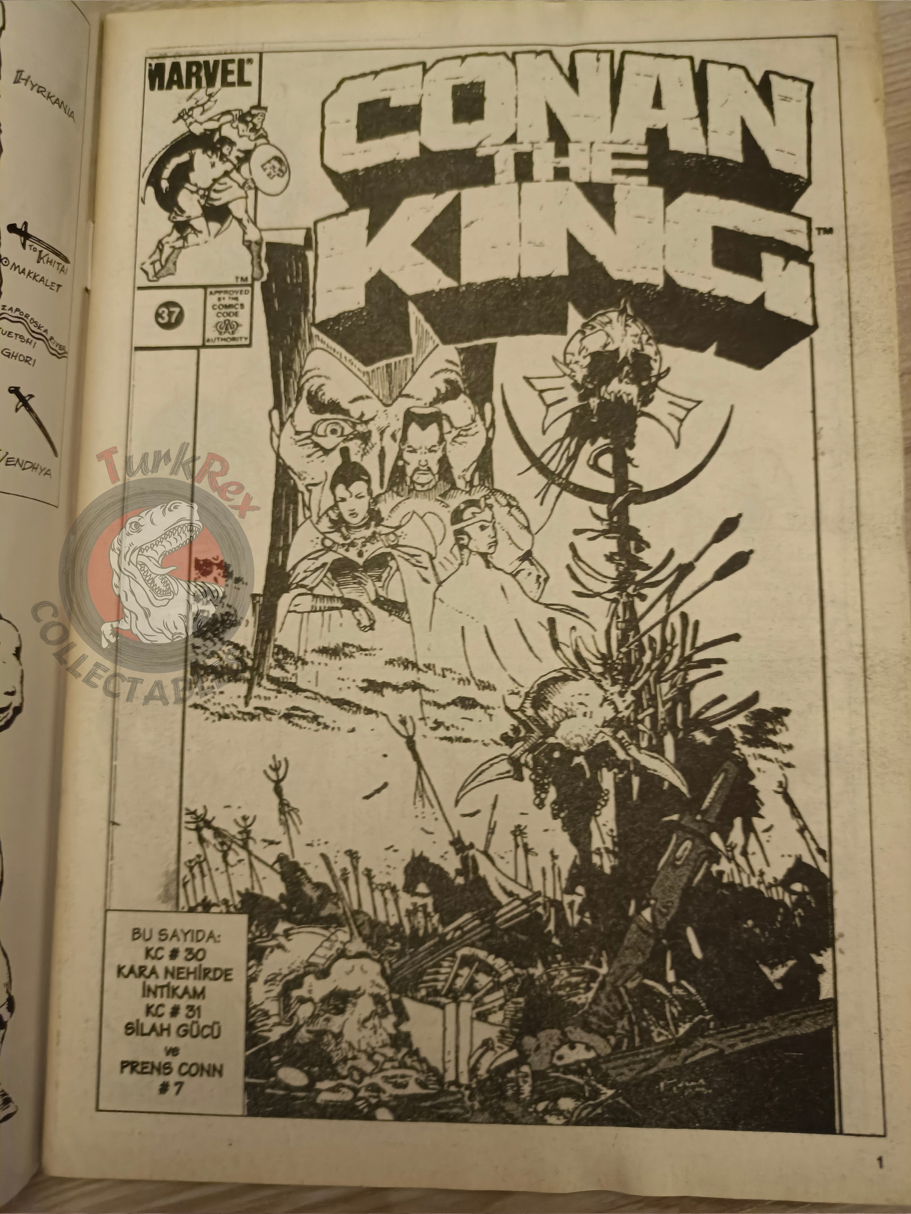 Kral Conan #37 King Conan #29 #30 Turkish Comic Turkey Ken Kelly Prince Conn
