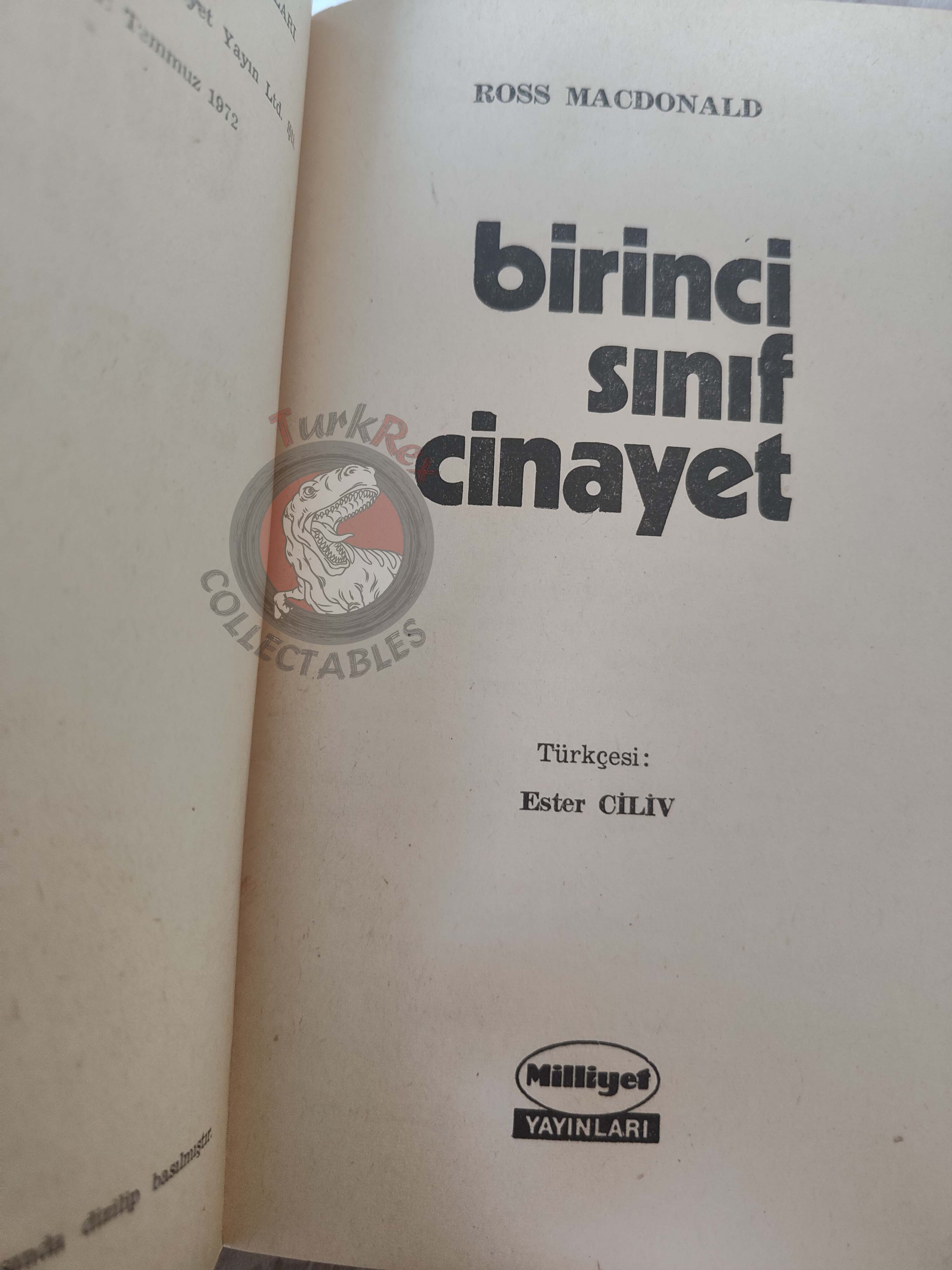Ross Macdonald – The Doomsters 1972 1st Turkish Book Turkey
