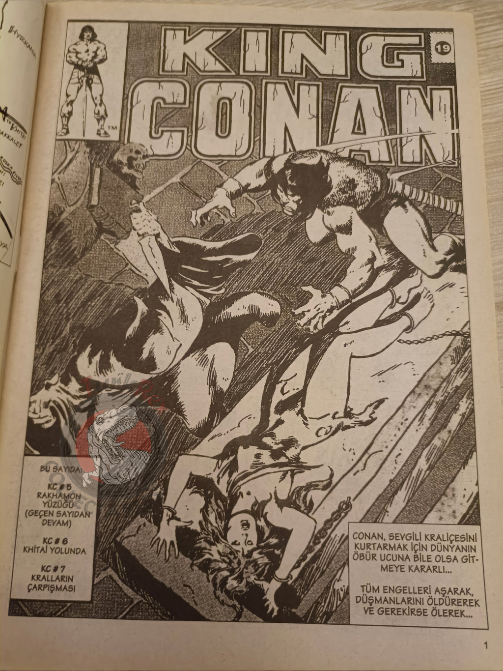 Kral Conan #19 King Conan #5 #6 #7 Turkish Comic Turkey Boris Vallejo