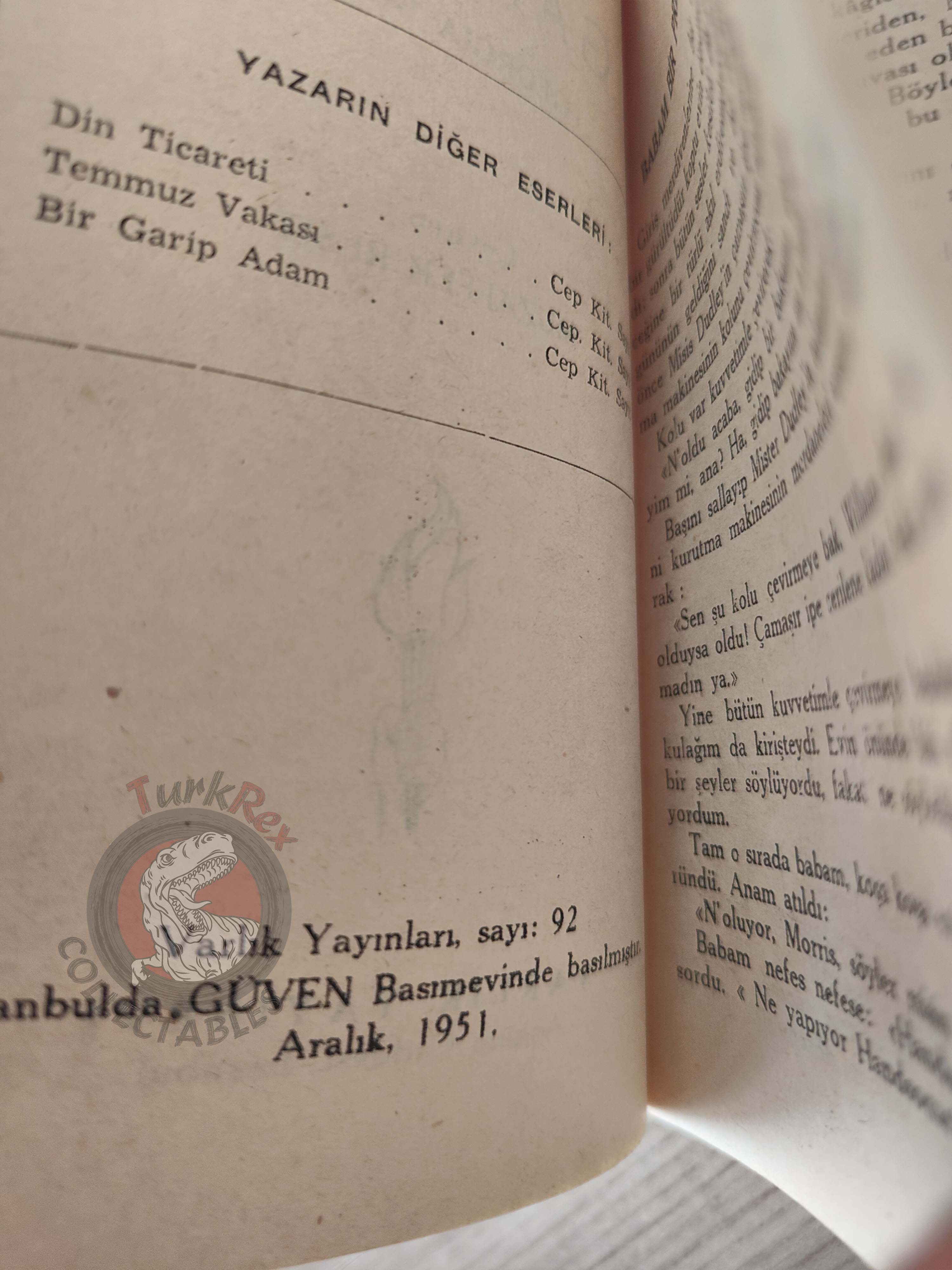 Erskine Caldwell – Georgia Boy 1951 1st Turkish Book Turkey