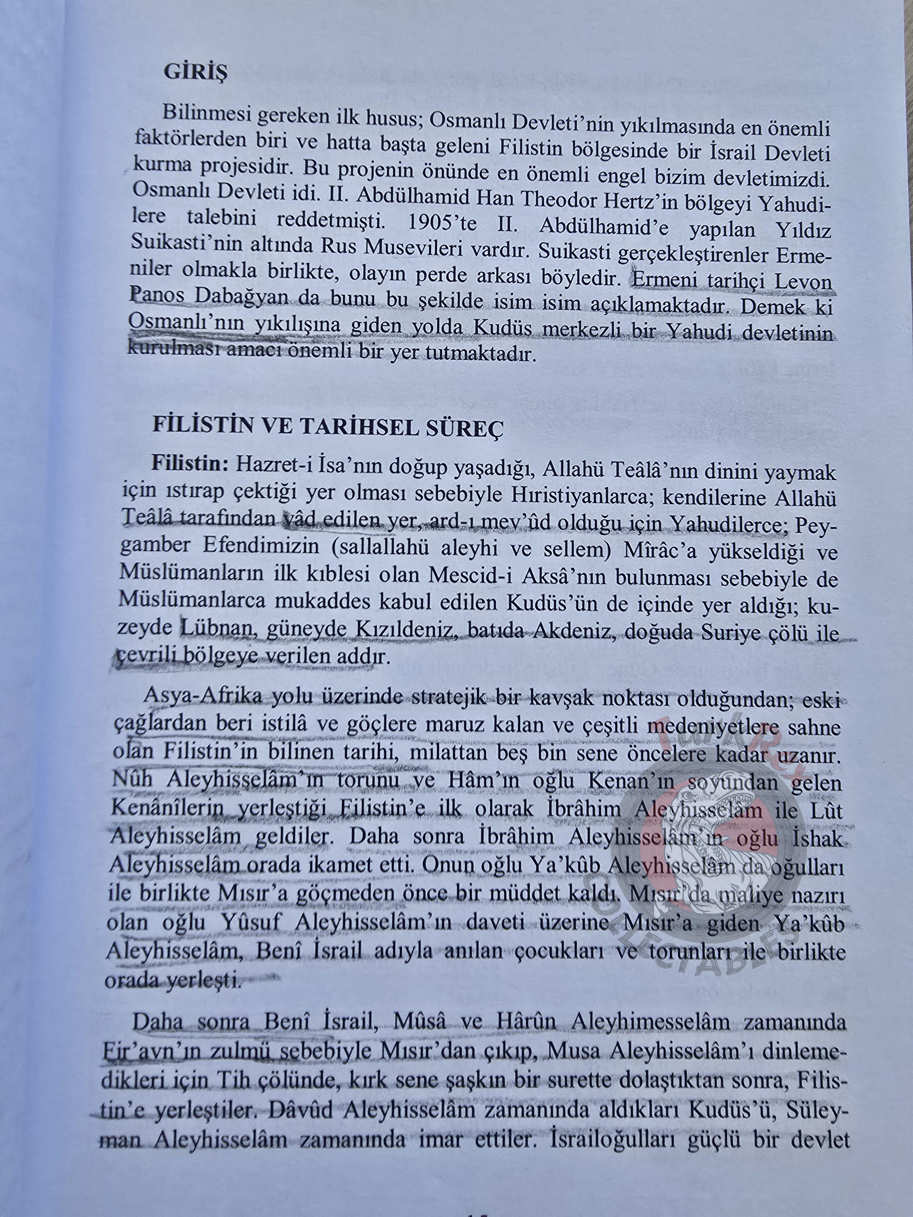 Abdul Hamid II Firmans About Palestine Turkish Book Turkey Ottoman Empire Middle East
