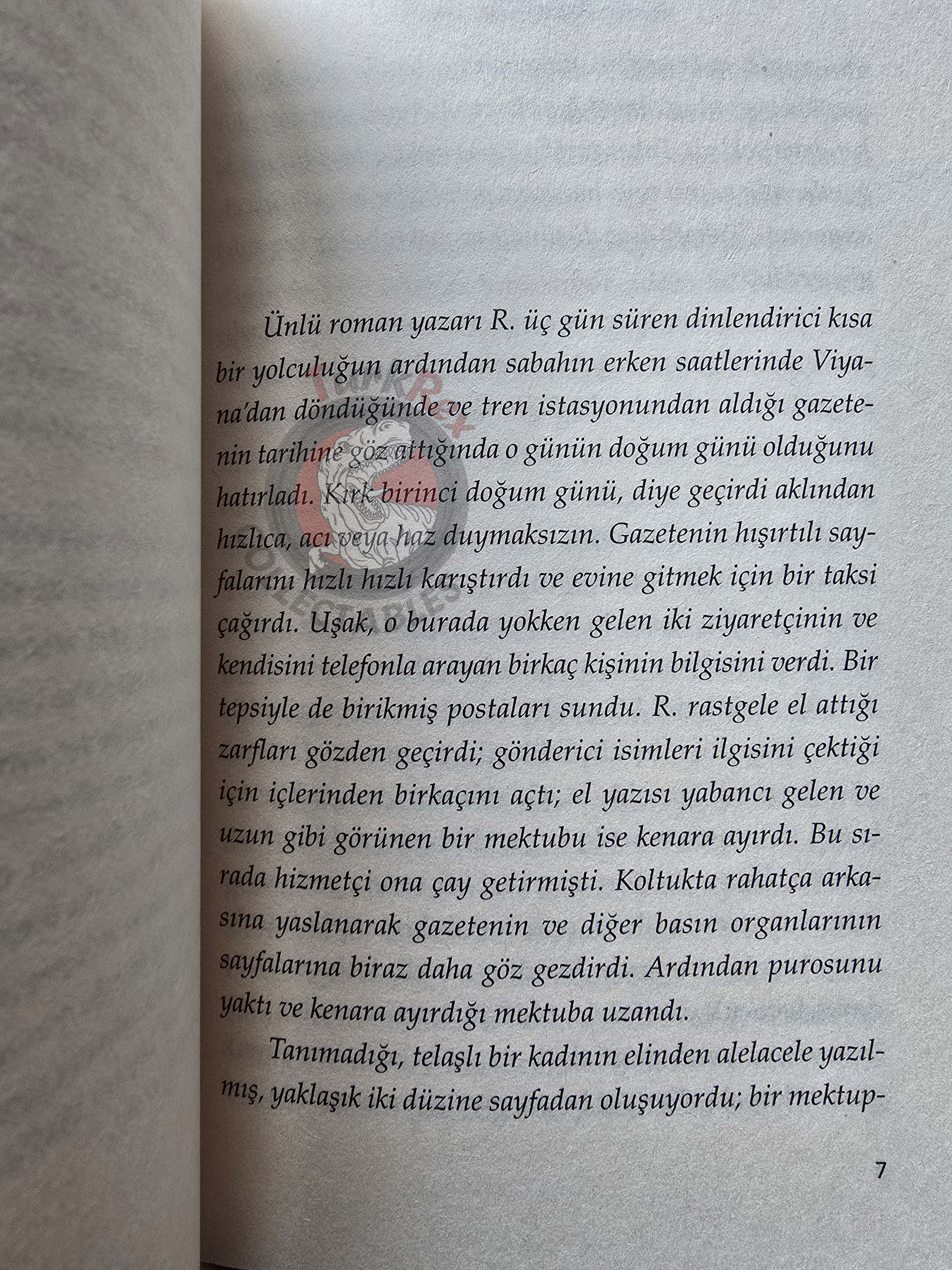 Stefan Zweig – Letter From An Unknown Woman Turkish Book Turkey