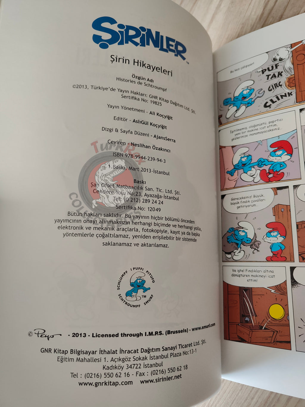 The Smurfs #8 Stories of the Smurfs2013 Turkish Comic Turkey Schtroumpf