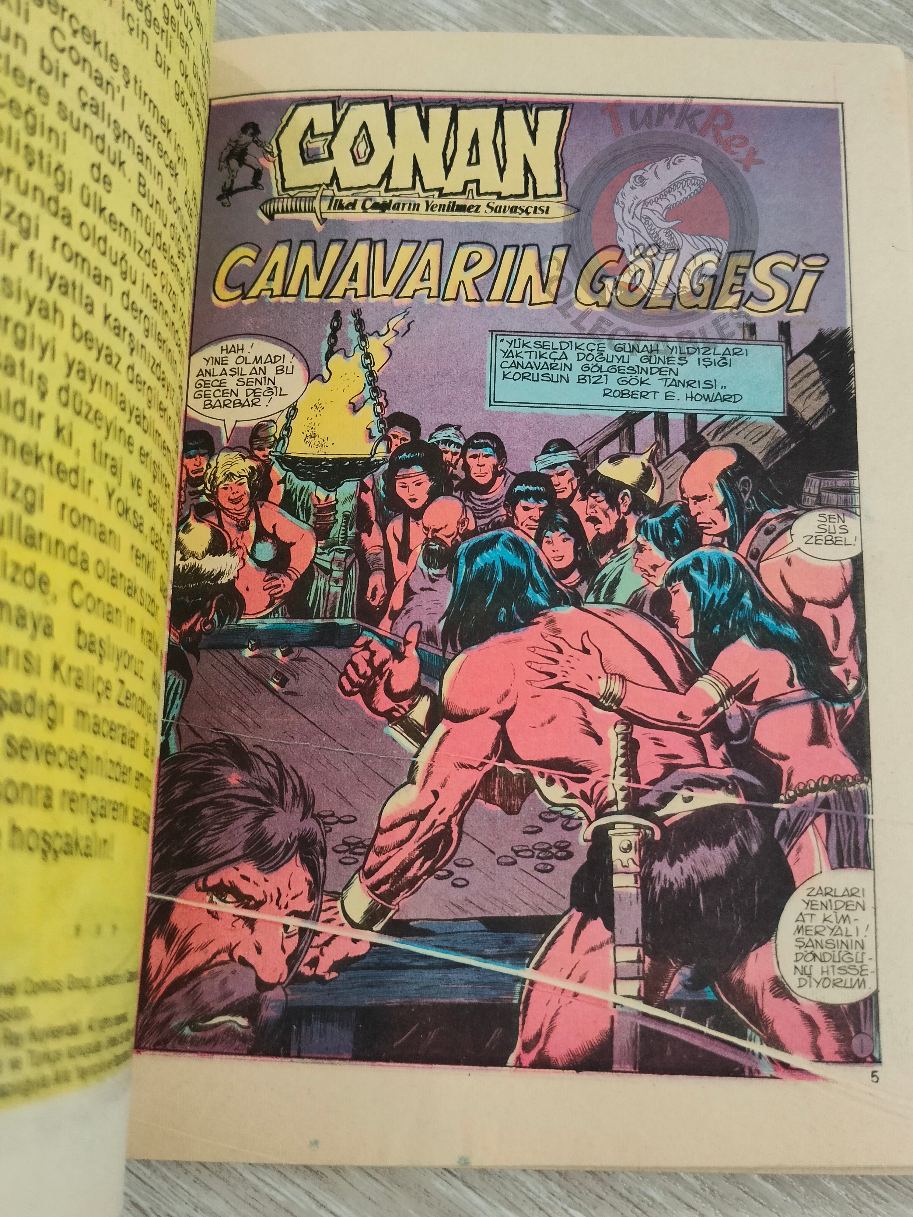 Conan Renkli #1 Turkish Comic Turkey CTB #114 The Savage Sword of Conan #1