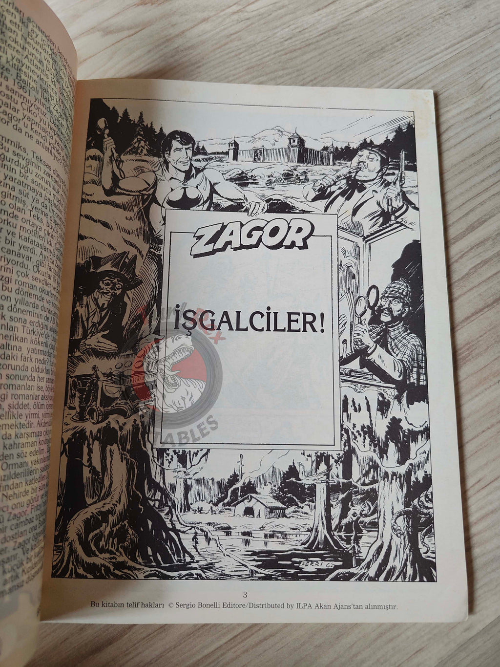 Zagor #1 1996 Conquistadores Turkish Comic Turkey