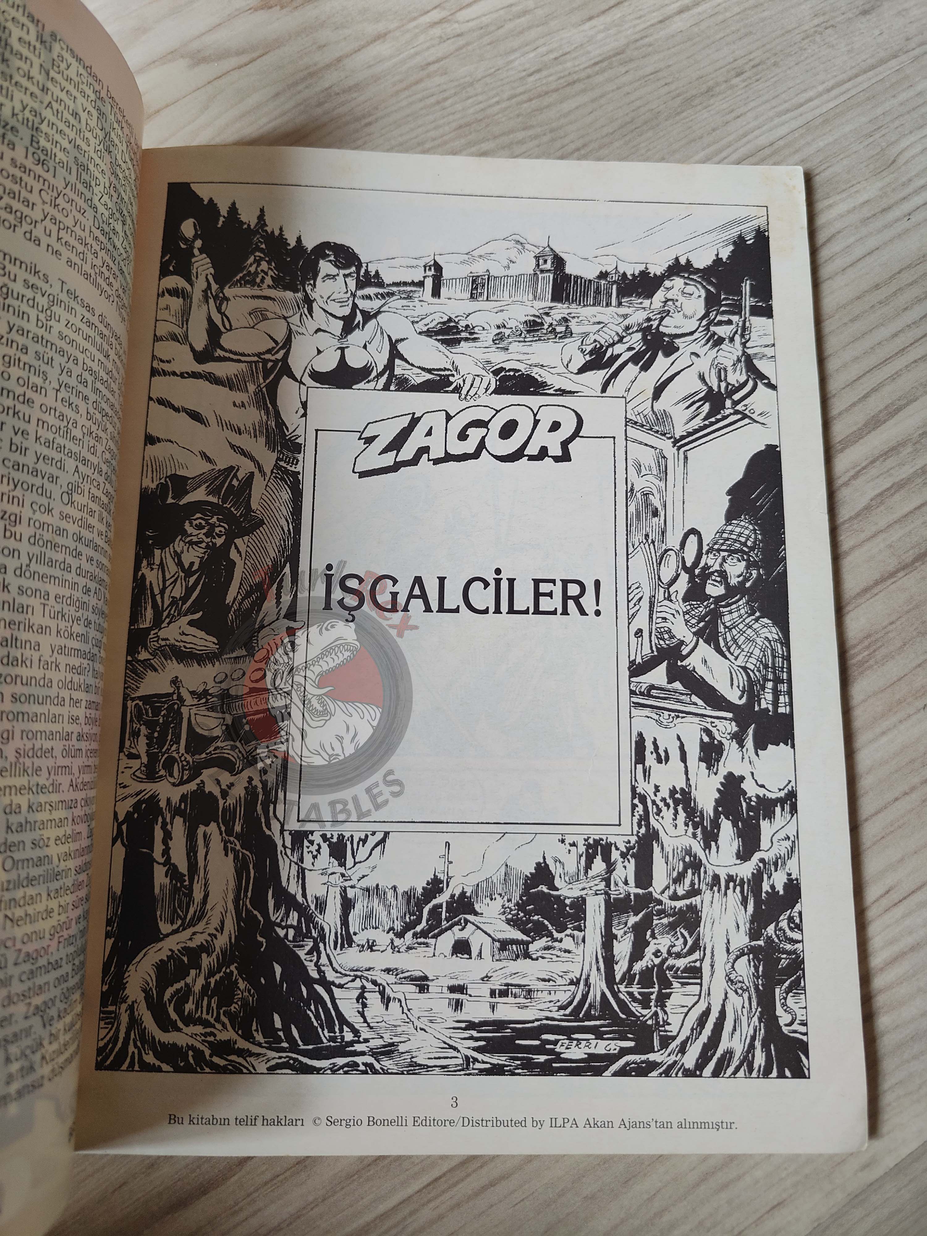 Zagor #1 1996 Conquistadores Turkish Comic Turkey