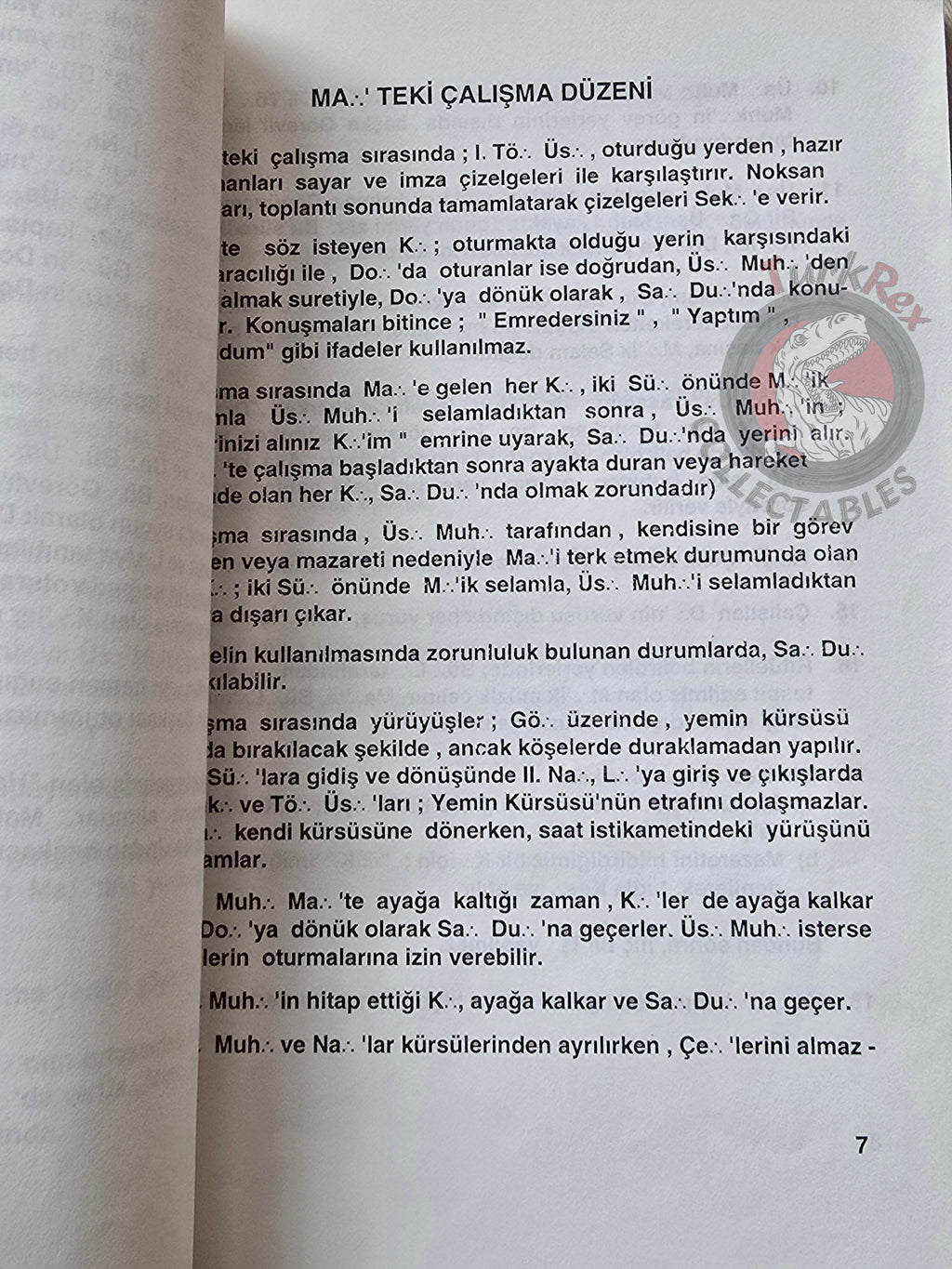 Turkish Freemasonry 1st Degree Ritual Apprentice 1995 Booklet Masonic Masons of Turkey