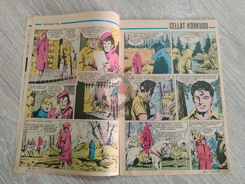 Doğan Kardeş 1971 Magazine #30 Turkish Comic Turkey William Tell Alice In Wonderland Flintstones