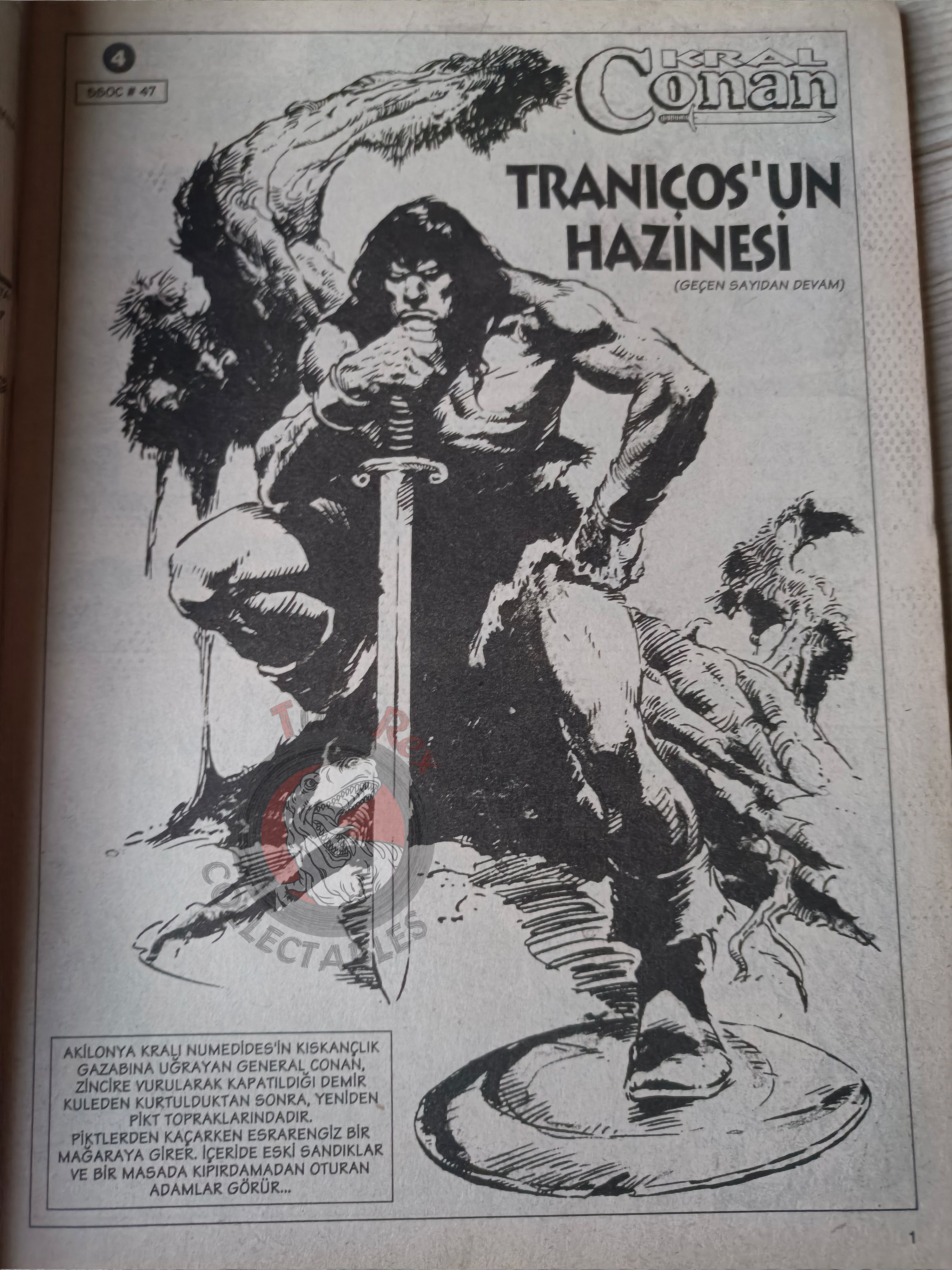 Kral Conan #4 The Savage Sword of #47 #48 Turkish Comic Turkey