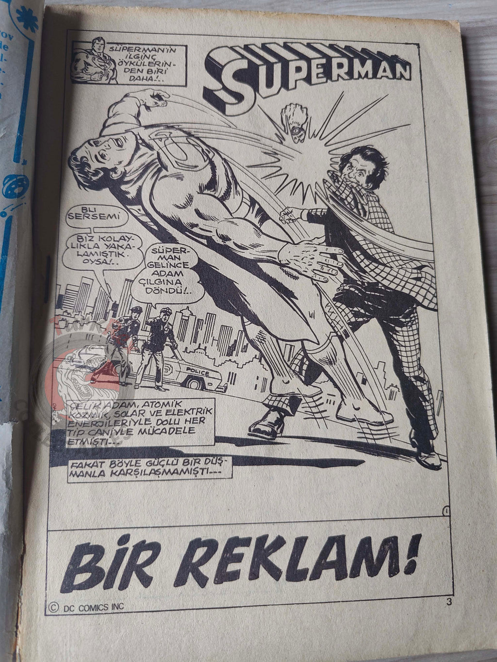 Superman #54 1980 Turkish Comic Turkey #337 #290 #291 Action Comics #484 #485