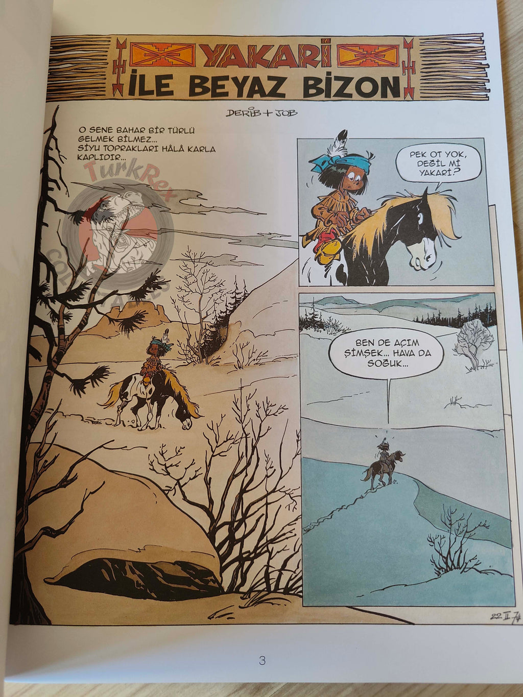 Yakari #2 Et Le Bison Blanc Turkish Comic Turkey Derib + Job