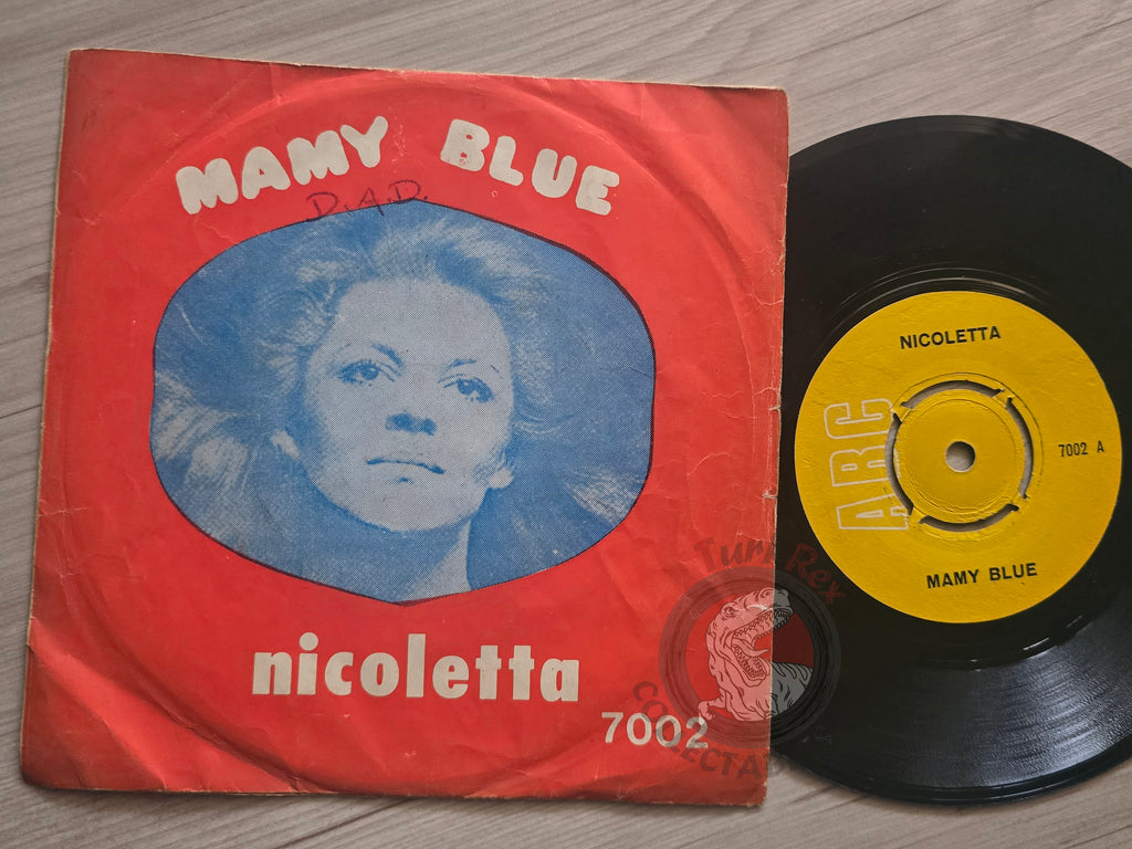 Nicoletta / Joël Daydé  – Mamy Blue 7" Turkish Pressing Vinyl Turkey Edition