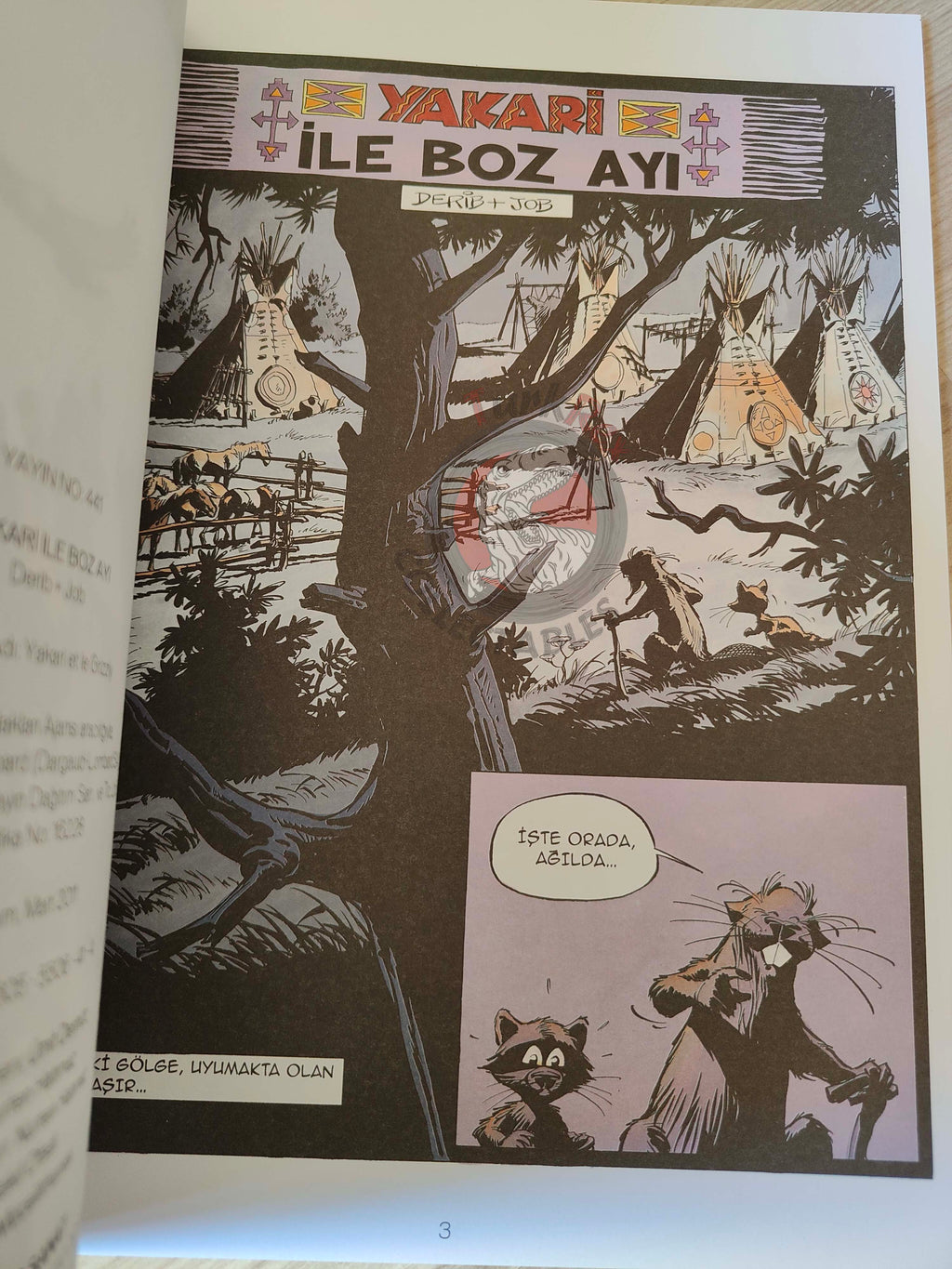 Yakari #4 Et Le Grizzly Comic Turkey Derib + Job