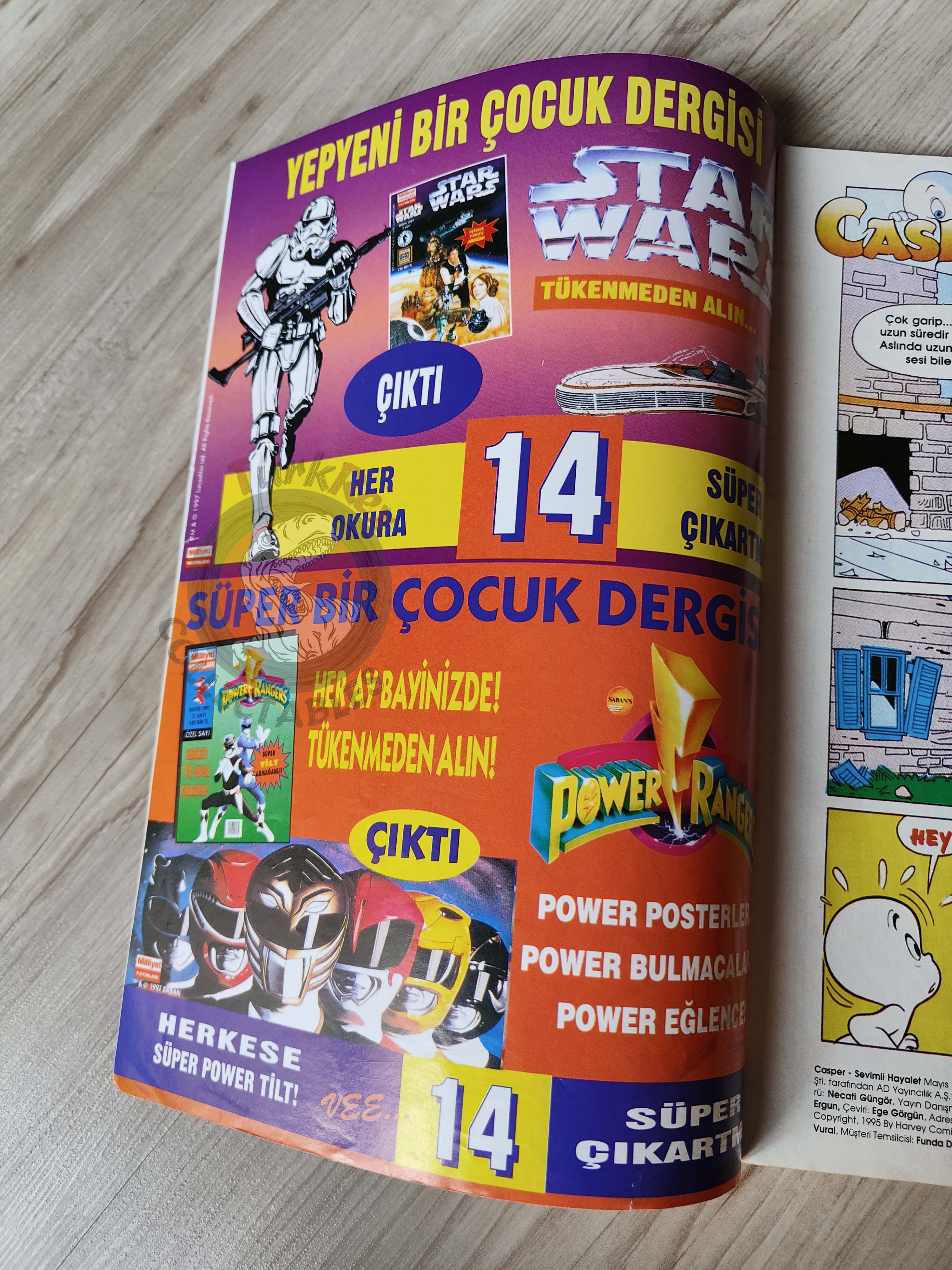 Casper the Friendly Ghost Magazine – Issue #21 1997 Turkish Comic Turkey