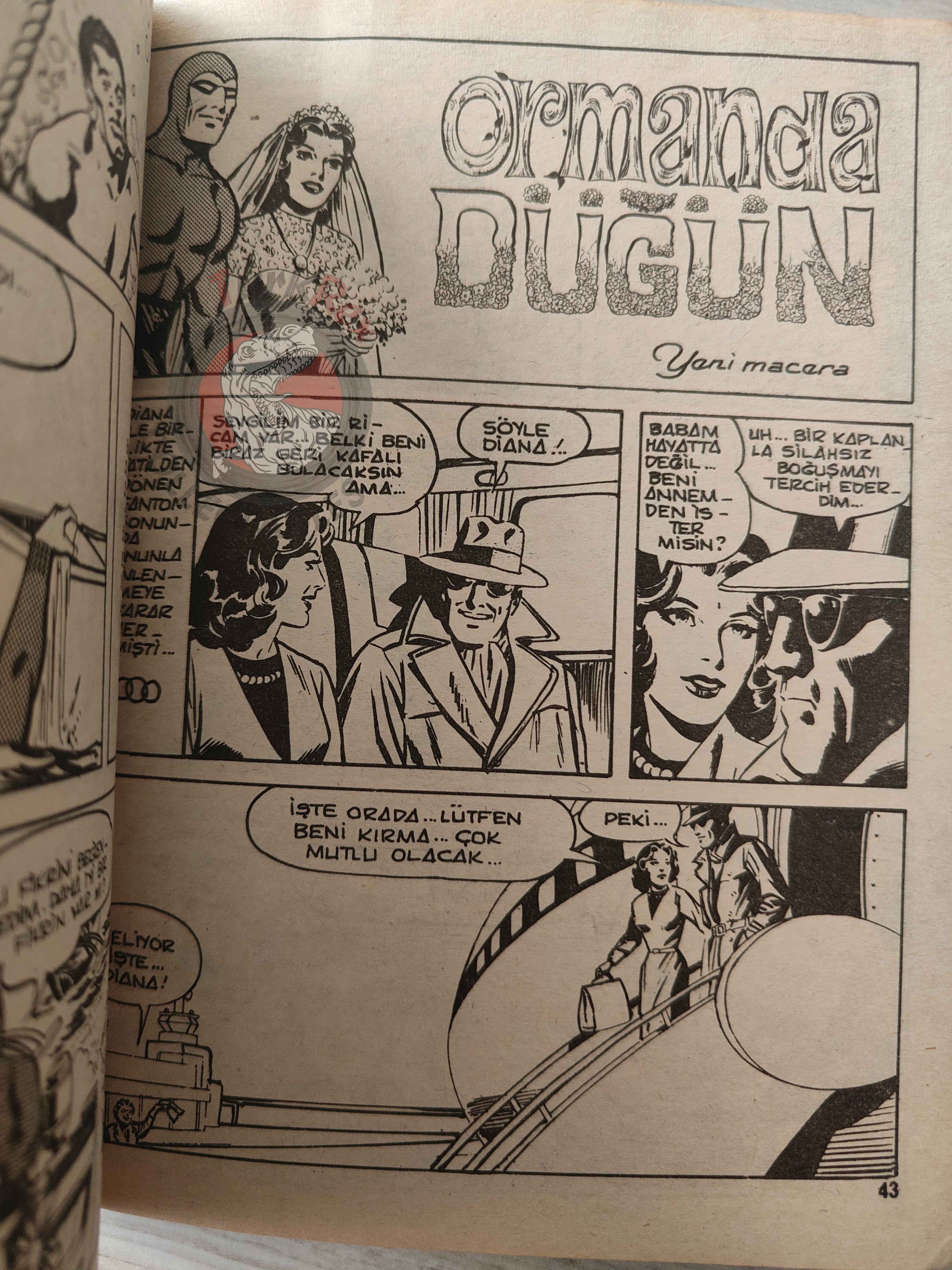 The Phantom #15 Phantom Wedding Turkish Edition Comic Turkey