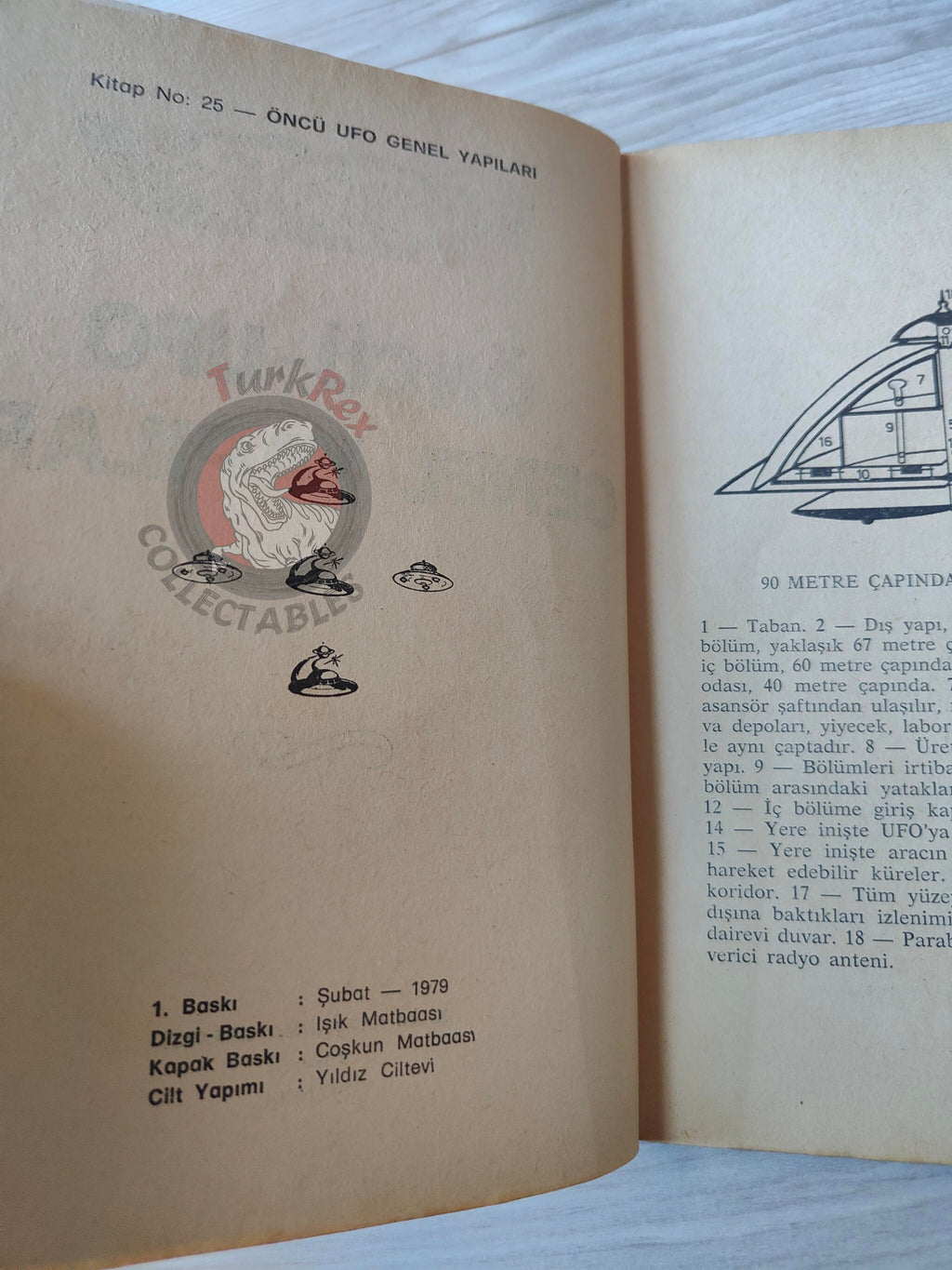 UFO General Structures 1978 Turkish Book Turkey Parapsychology