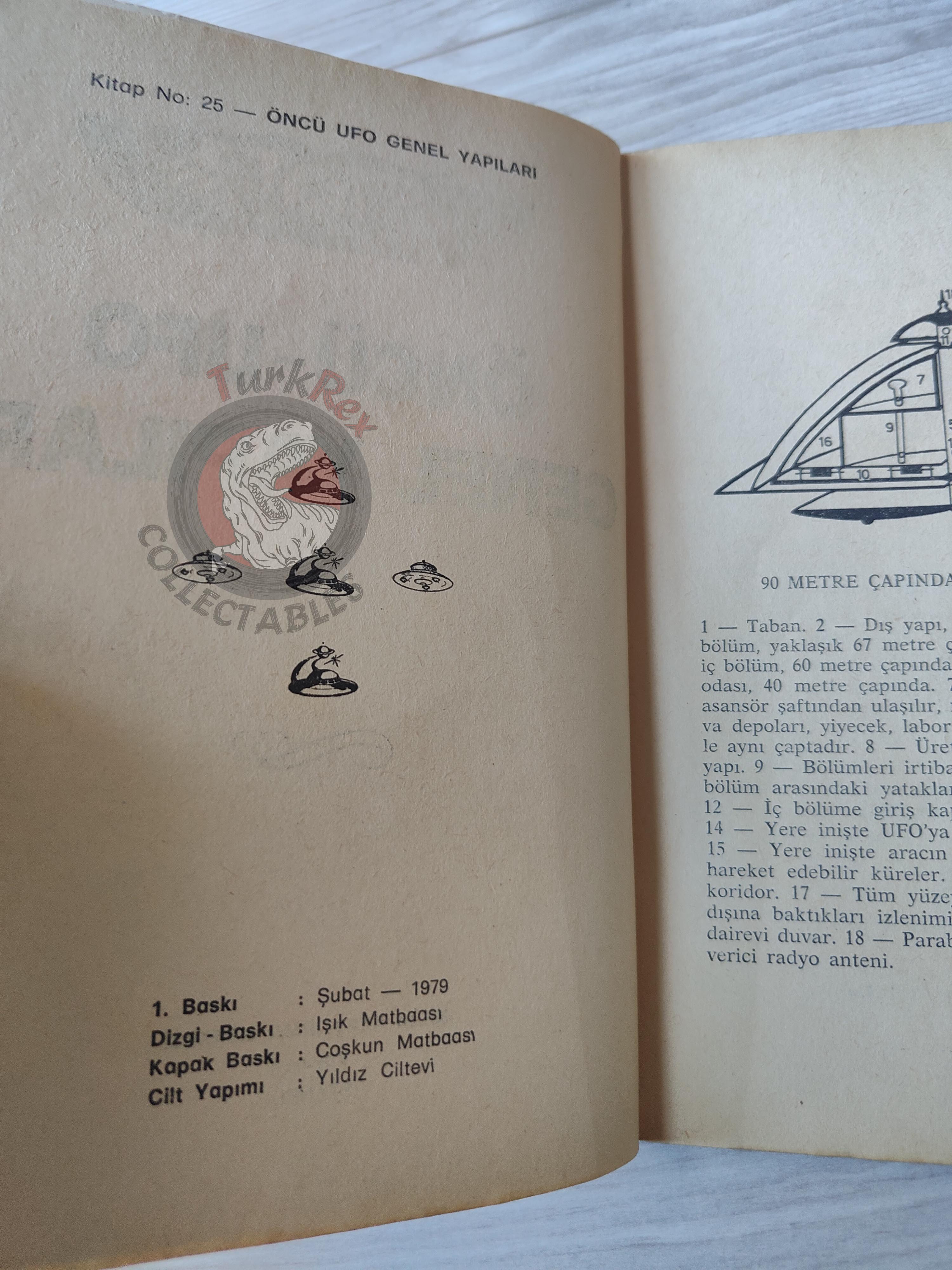 UFO General Structures 1978 Turkish Book Turkey Parapsychology