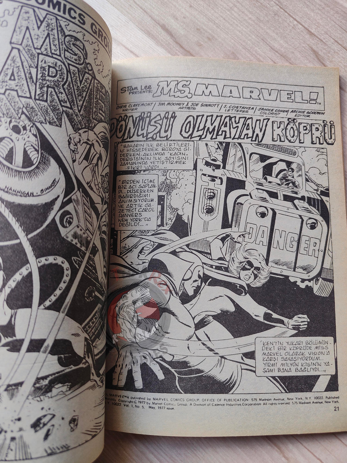 Ms. Marvel #3 1988 Turkish Comic Turkey #4 #5 #6