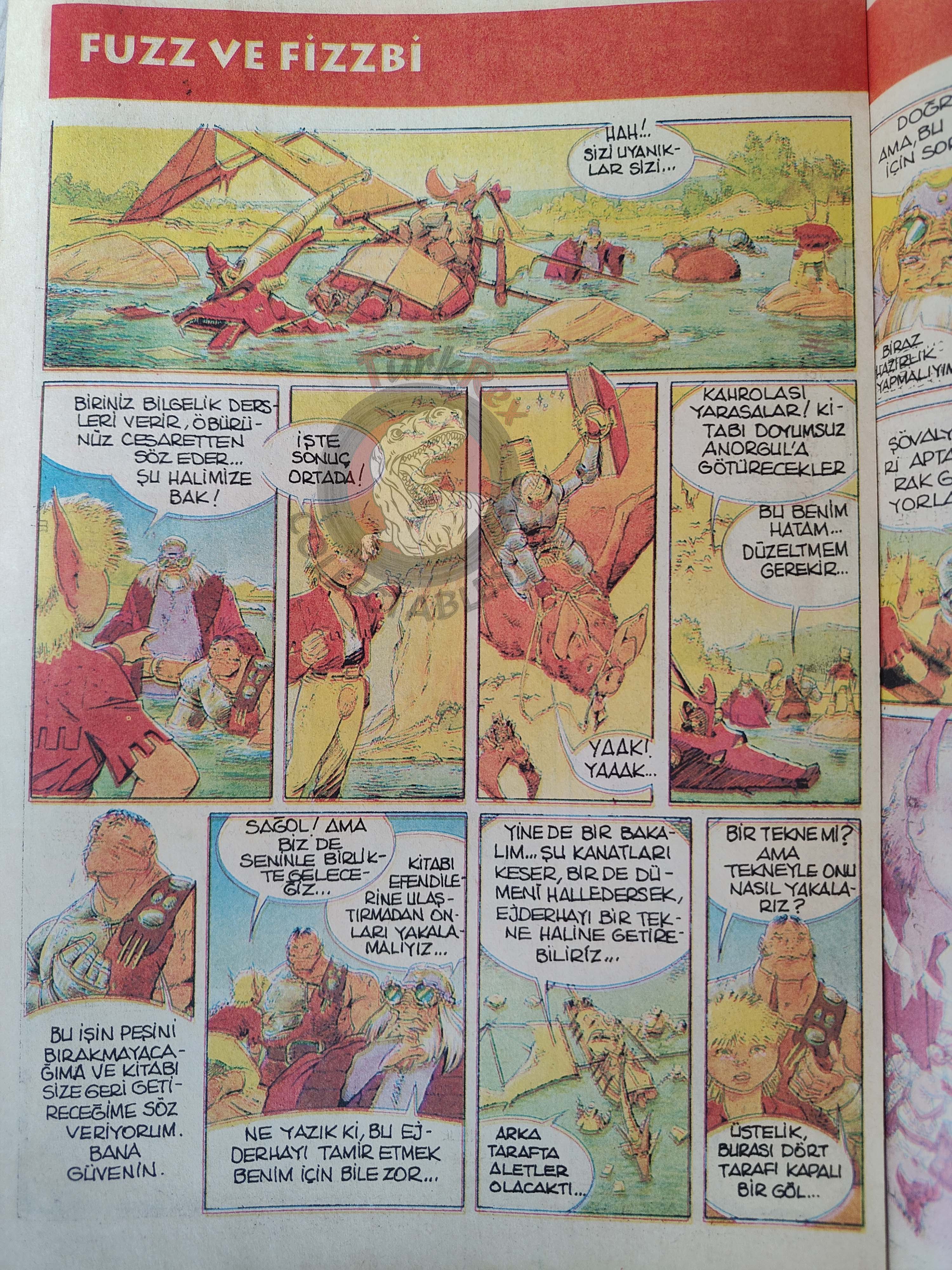 Fuzz et Fizzbi #3 1990s Turkish Comic Turkey Newspaper Giveaway