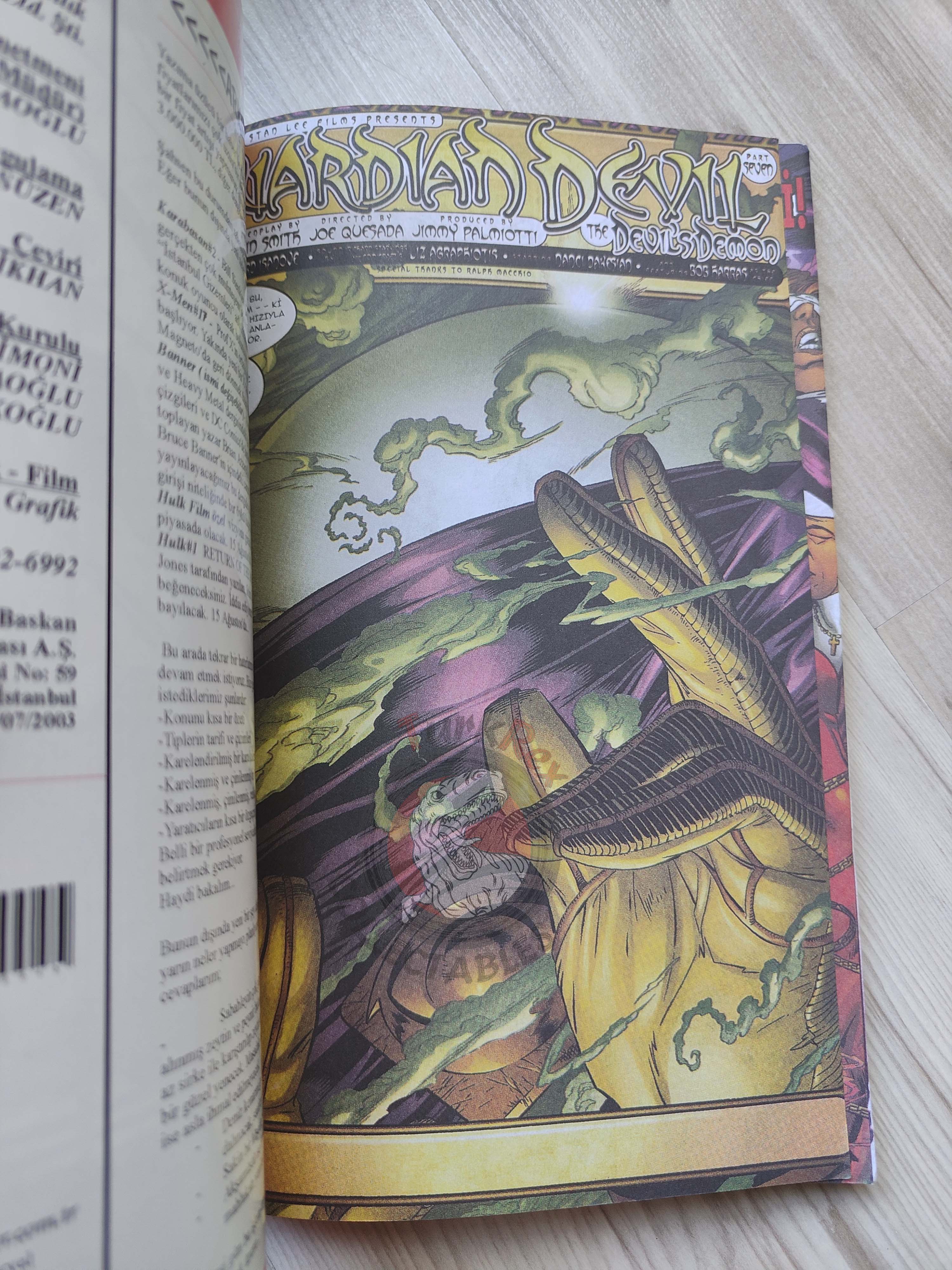 Daredevil Volume #2 Turkish Comic Turkey Marvel Knights #7–12 Spiderman