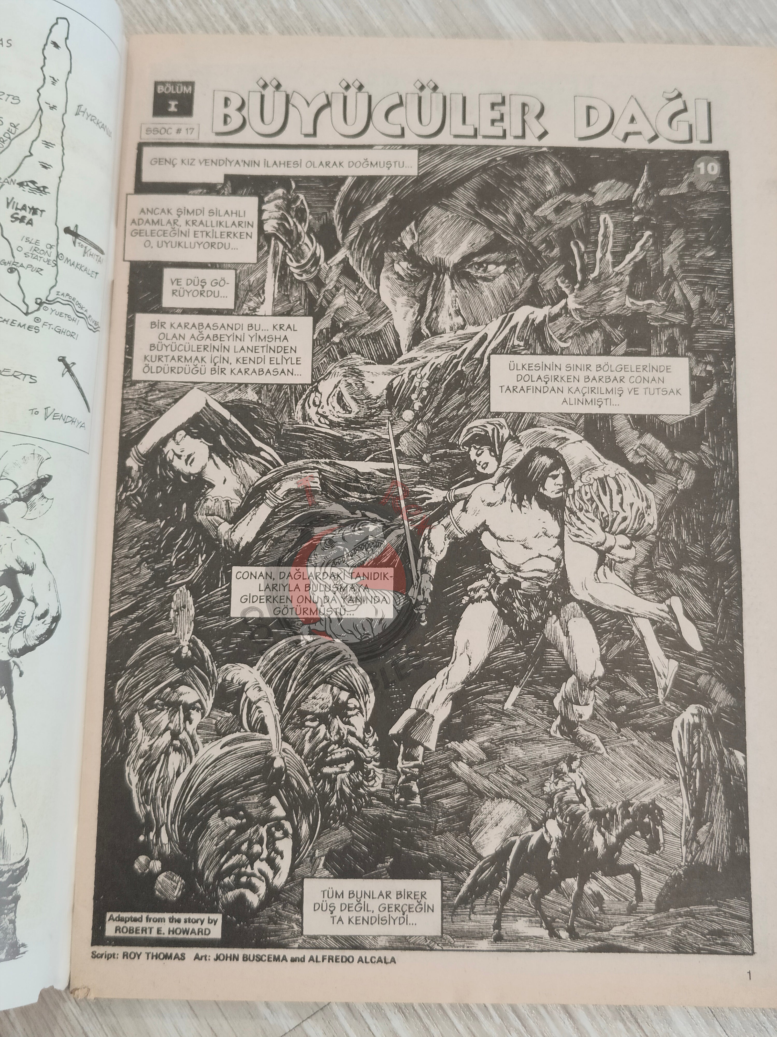 Conan #10 The Savage Sword of Conan #17 #18 Turkish Comic Turkey