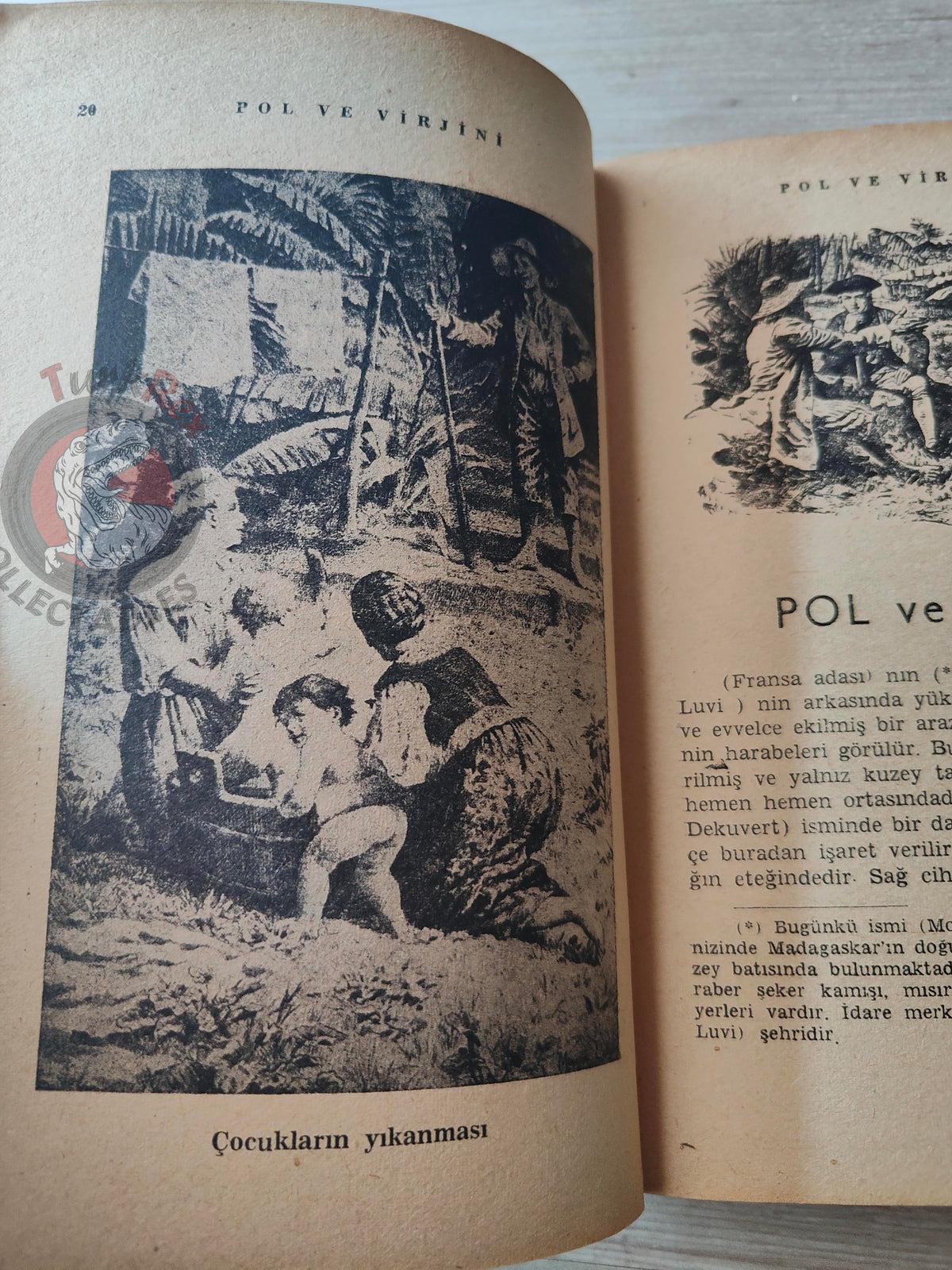 Bernardin de Saint-Pierre – Paul et Virginie 1960s Turkish Book Turkey Illustrated Tony Johannot