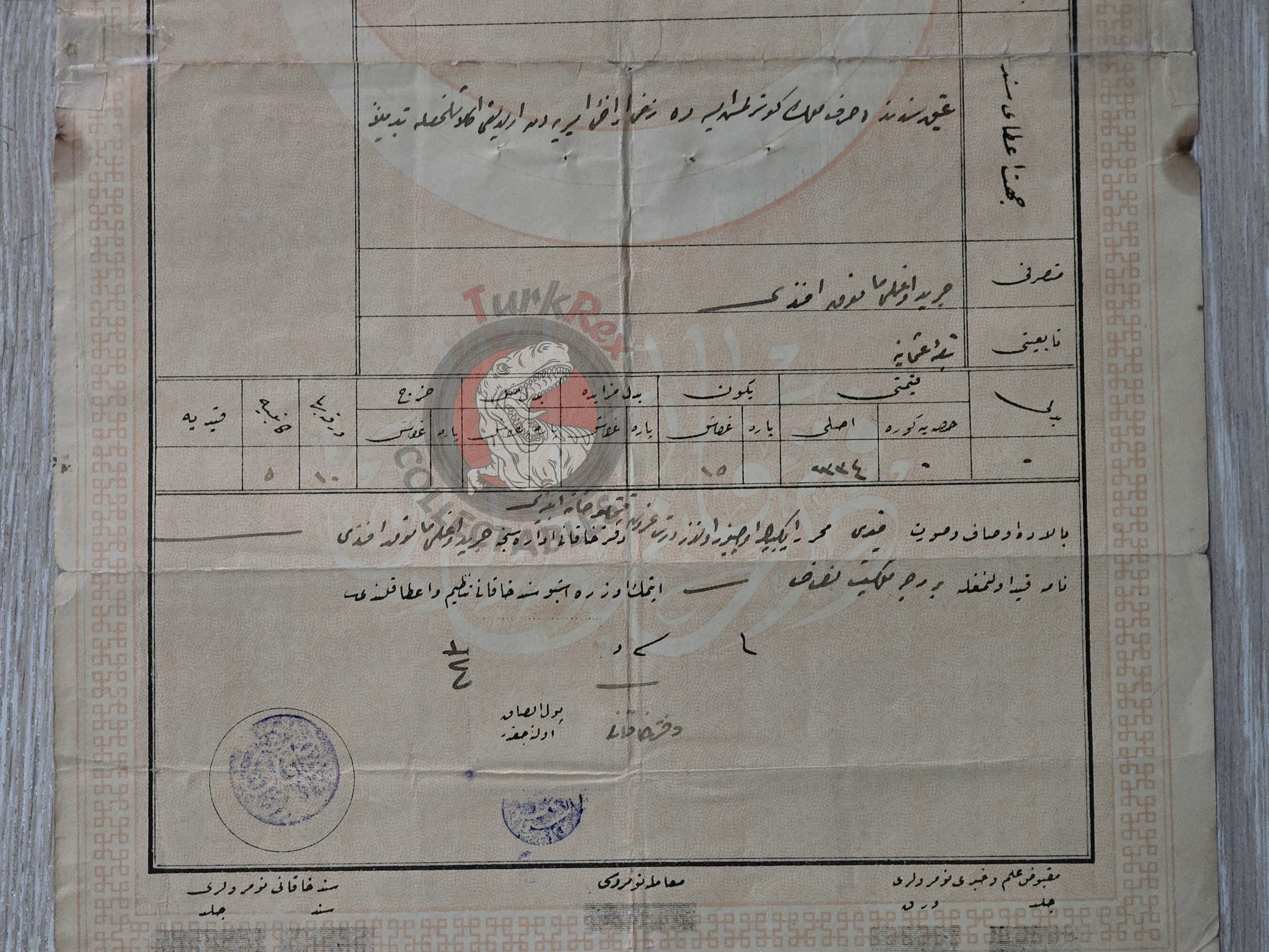 Ottoman 1910 Land Deed House in Adana Yılanlı Title Deed Armenian Citizen Armenia