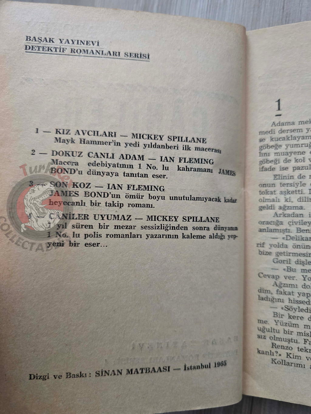 Mickey Spillane – You Are the Target 1965 1st Turkish Book Turkey