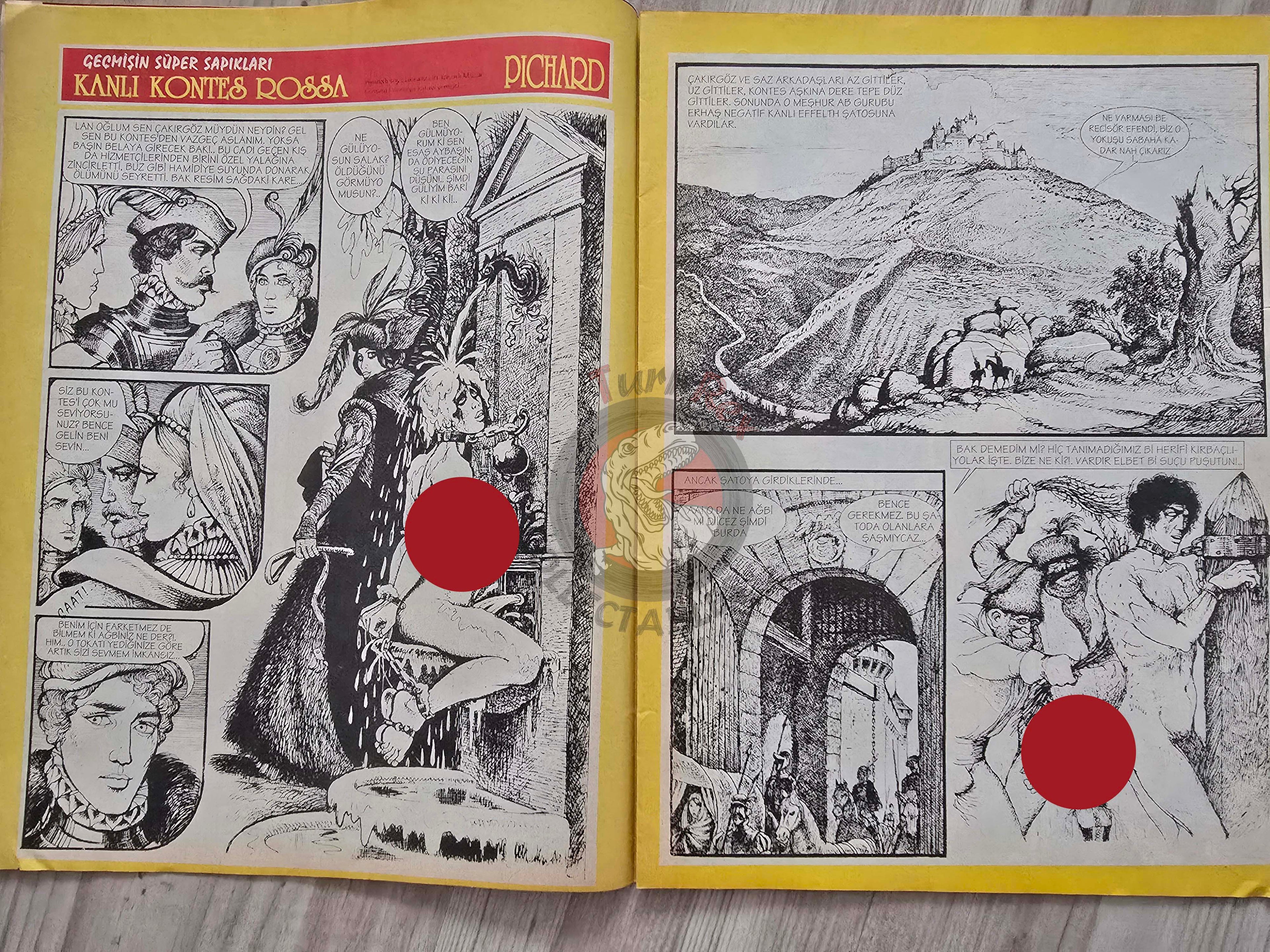 Eroskop #4 1993 Turkish Comic Turkey Erotic Mag La Contessa Rossa Georges Pichard