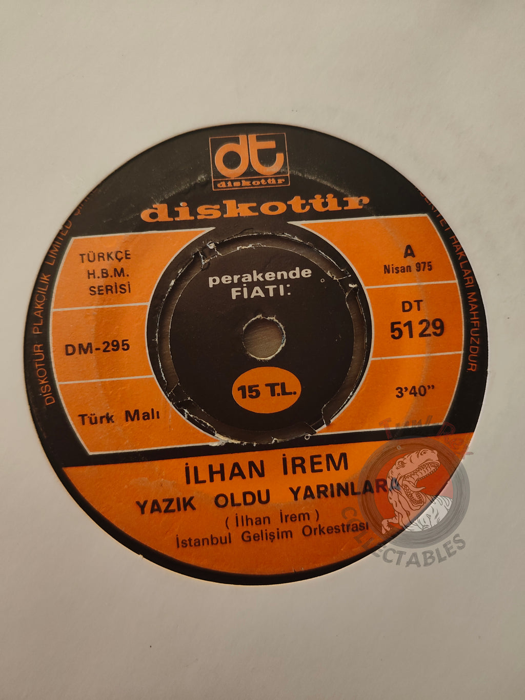 İlhan İrem – Yazık Oldu Yarınlara 7" Turkish Pressing Vinyl Turkey Edition
