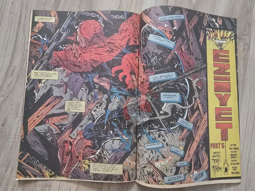 Spider-Man #8 1990s Turkish Comic Turkey Spider-Man #4 Todd McFarlane #5